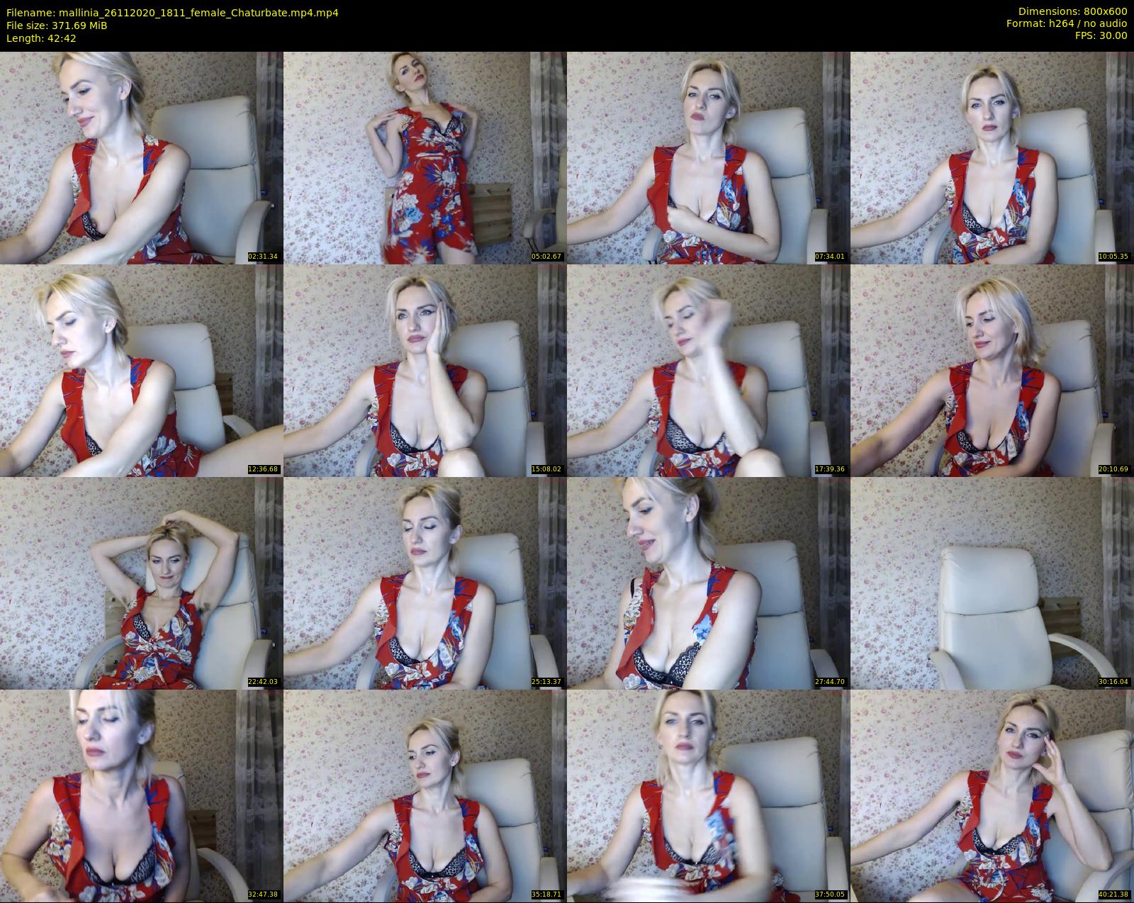 mallinia — 43 minute Chaturbate female cam show recording, 480p, Nov 26, 2020