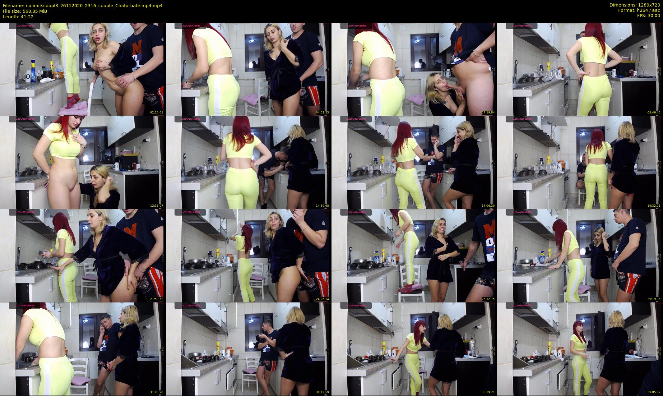 nolimitscoupl3 — 42 minute Chaturbate couple cam show recording, 720p, Nov 26, 2020