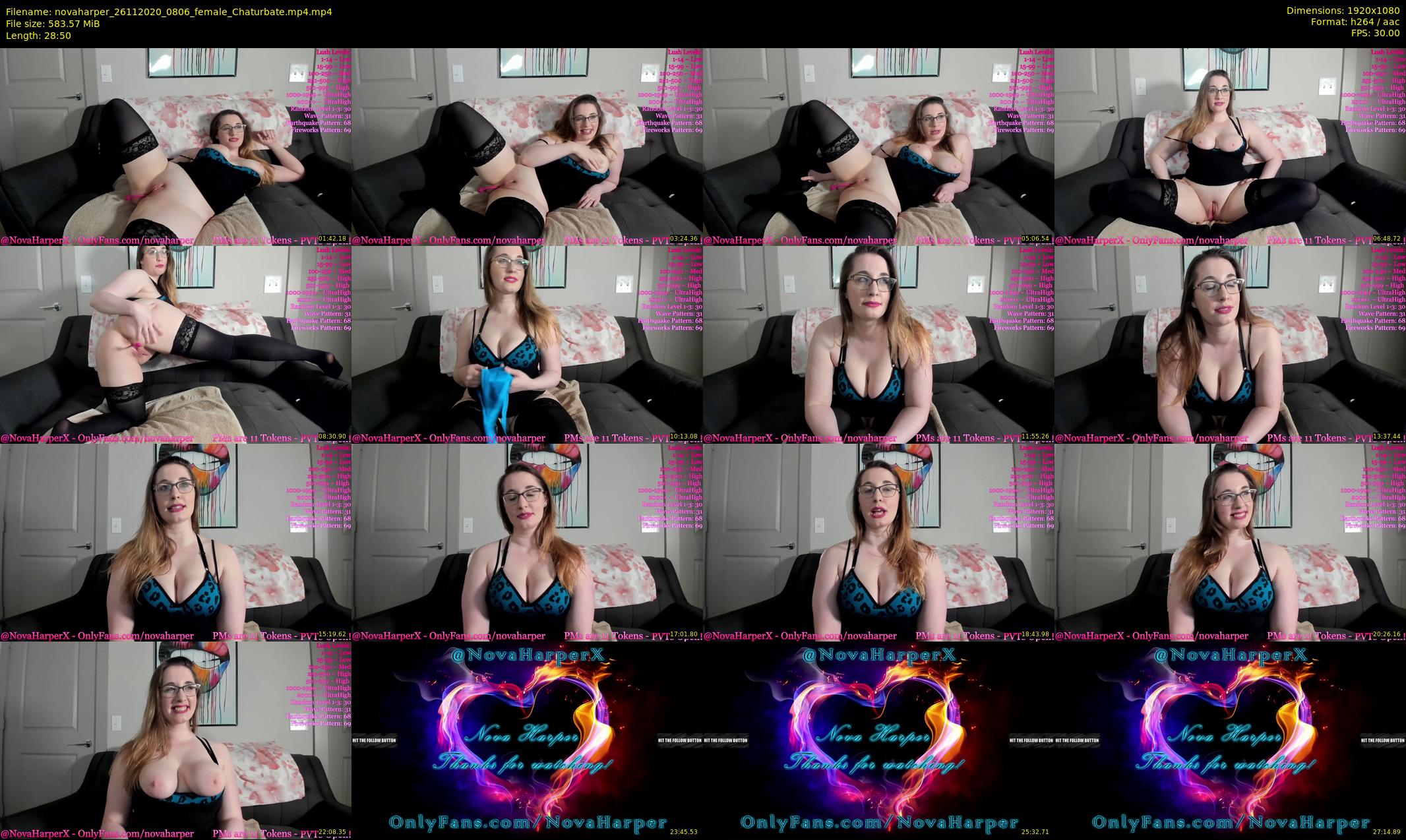 novaharper — 29 minute Chaturbate female cam show recording, 1080p, Nov 26, 2020