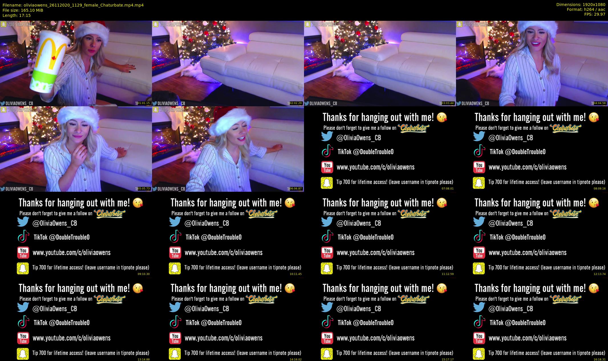 oliviaowens — 18 minute Chaturbate female cam show recording, 1080p, Nov 26, 2020