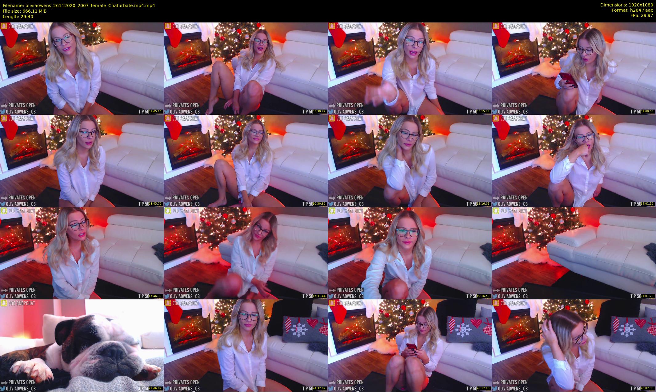 oliviaowens — 30 minute Chaturbate female cam show recording, 1080p, Nov 26, 2020