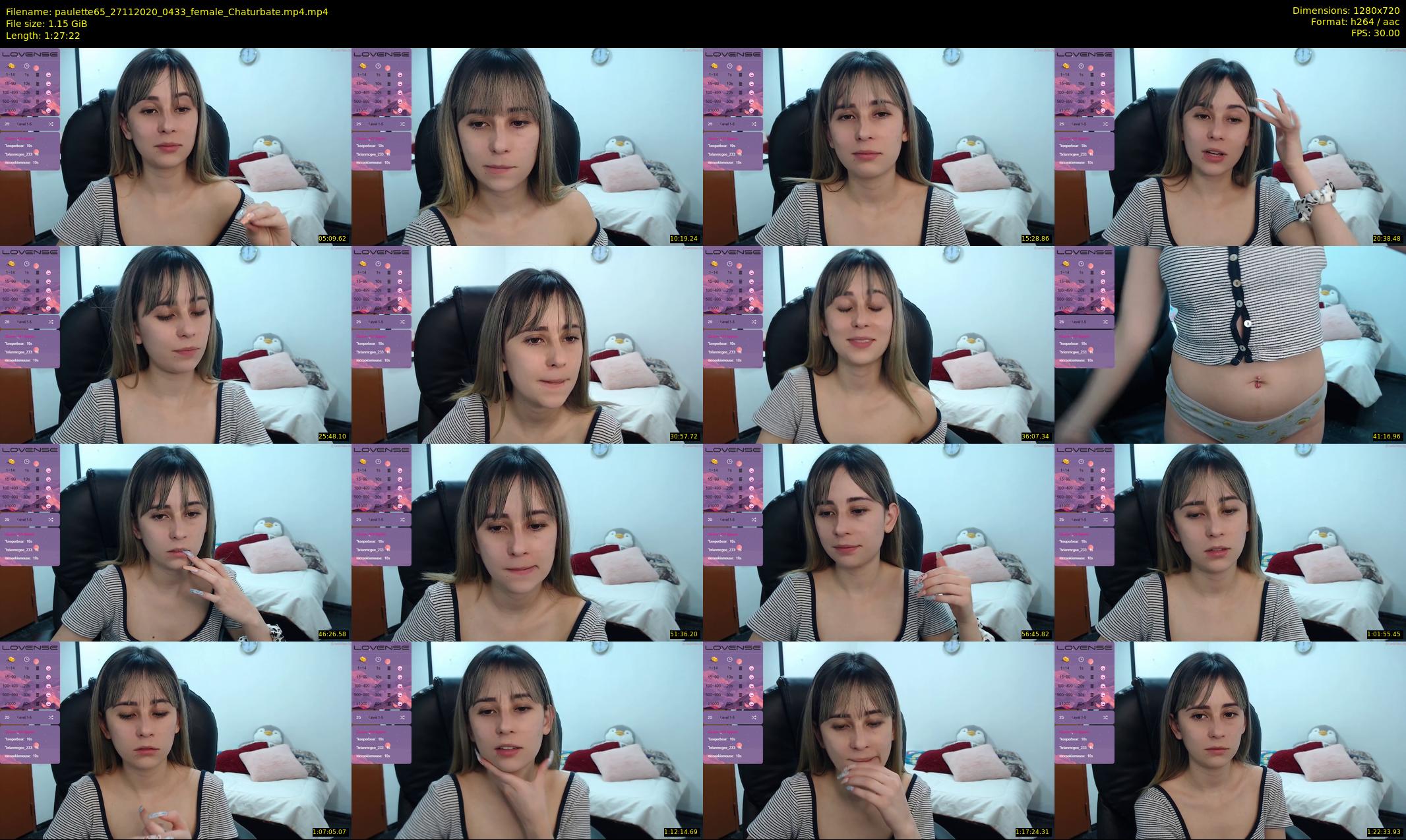 paulette65 — 88 minute Chaturbate female cam show recording, 720p, Nov 27, 2020