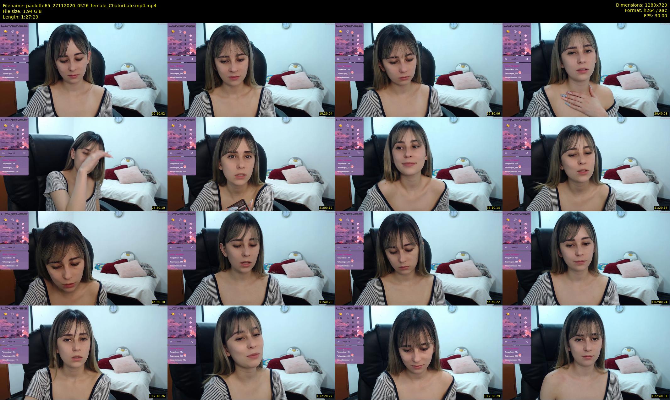 paulette65 — 88 minute Chaturbate female cam show recording, 720p, Nov 27, 2020