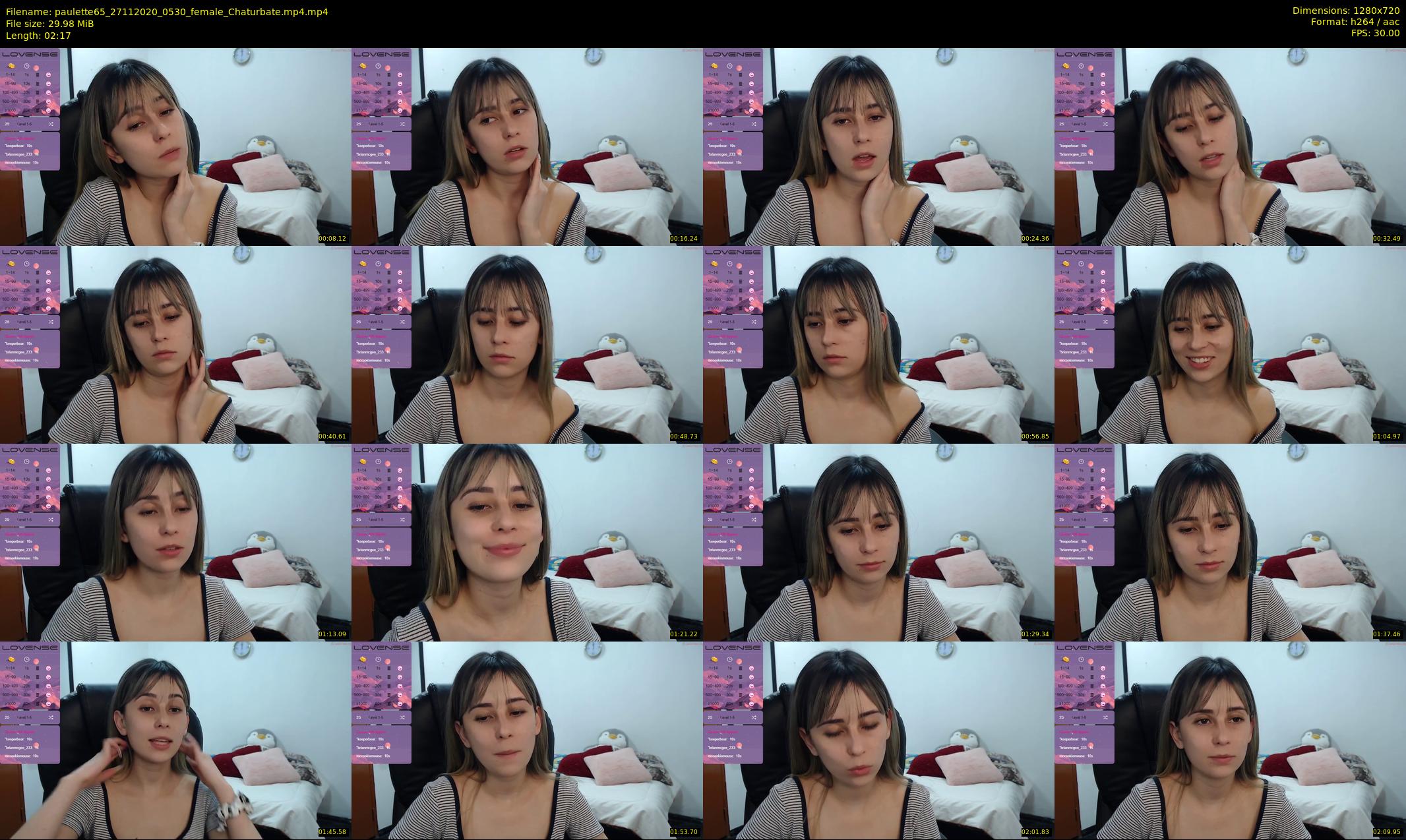 paulette65 — 3 minute Chaturbate female cam show recording, 720p, Nov 27, 2020