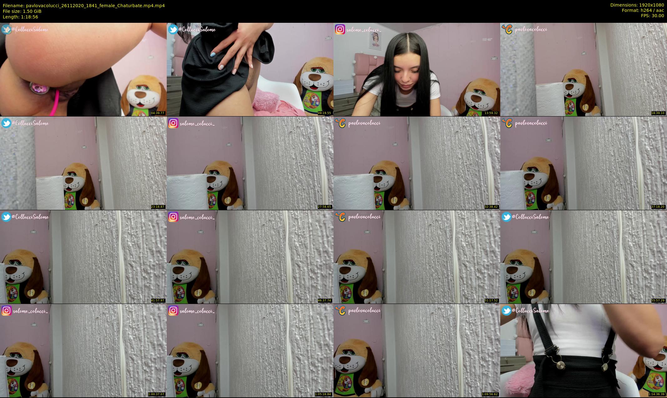 pavlovacolucci — 79 minute Chaturbate female cam show recording, 1080p, Nov 26, 2020