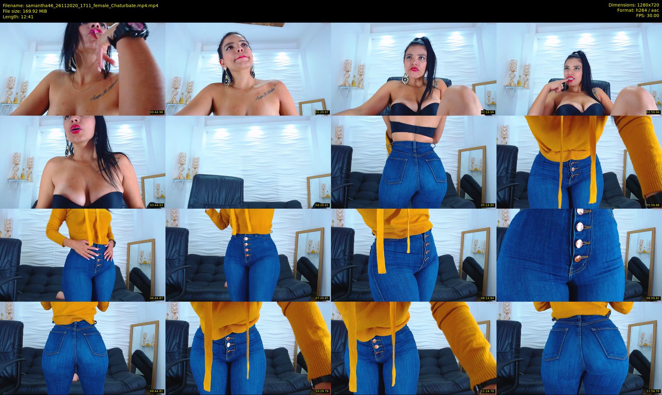 samantha46 — 13 minute Chaturbate female cam show recording, 720p, Nov 26, 2020