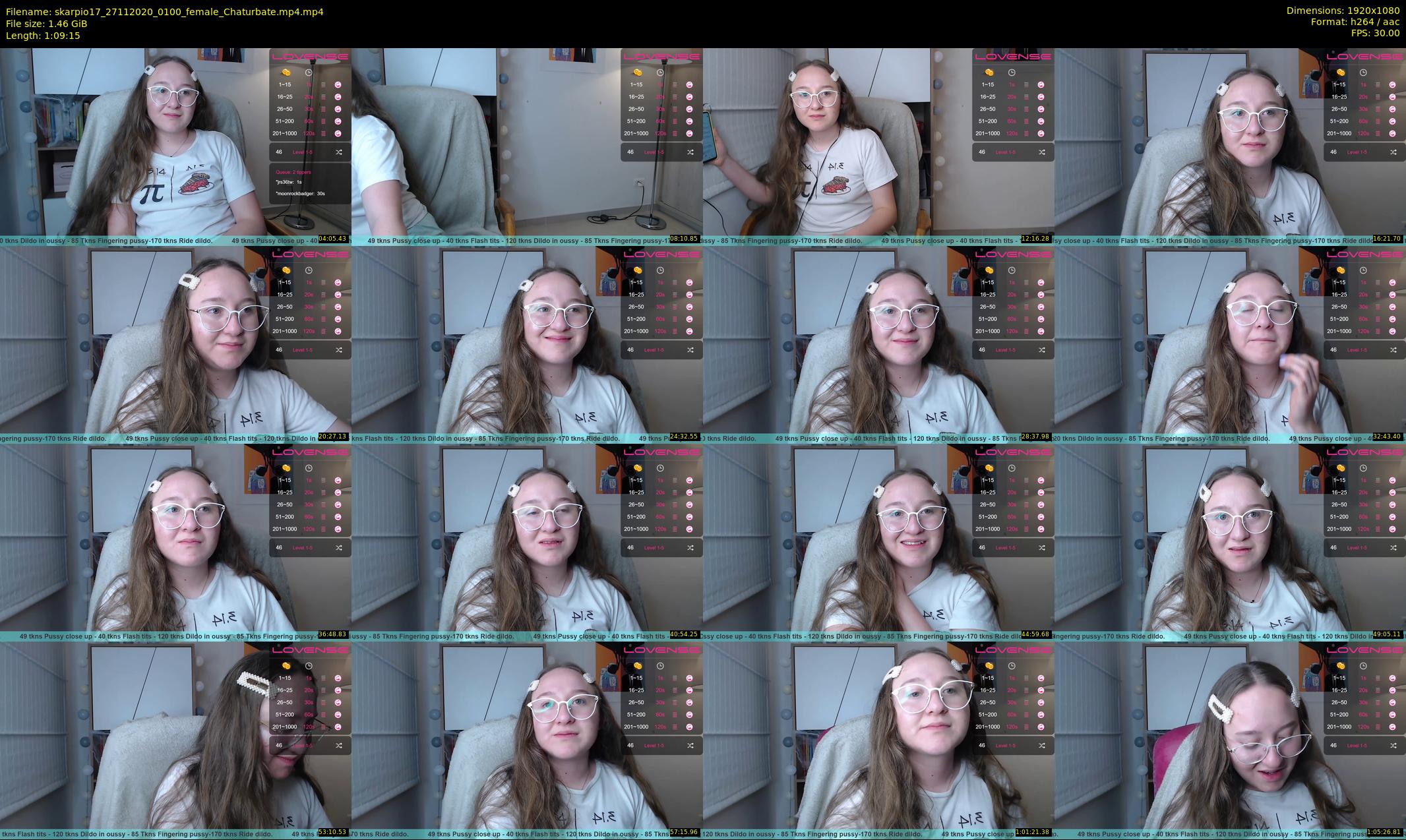 skarpio17 — 70 minute Chaturbate female cam show recording, 1080p, Nov 27, 2020