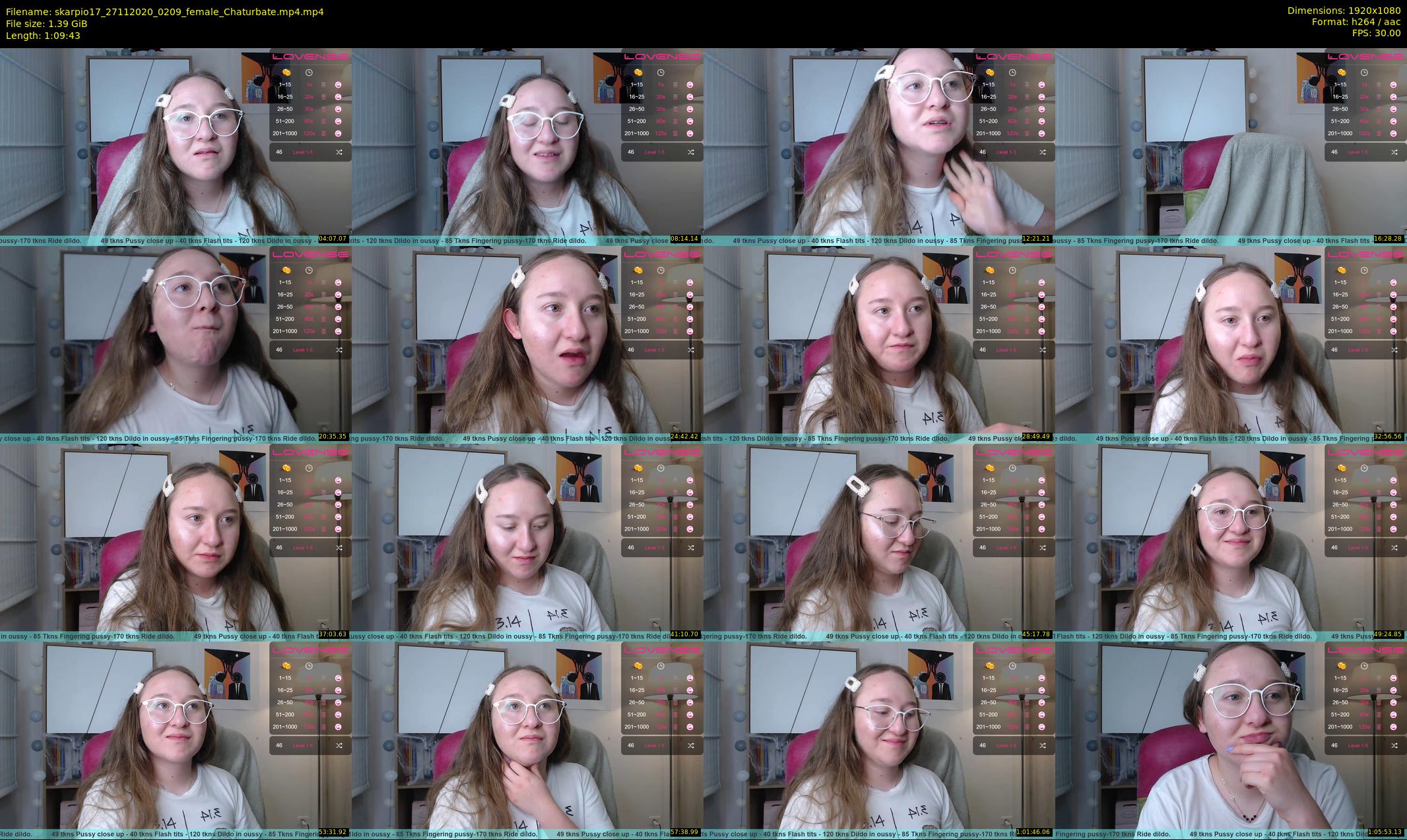 skarpio17 — 70 minute Chaturbate female cam show recording, 1080p, Nov 27, 2020
