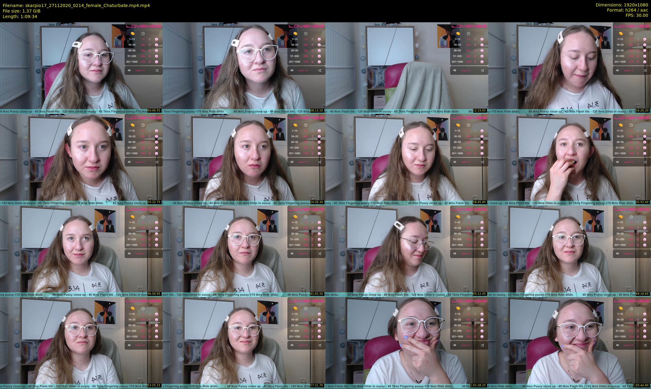 skarpio17 — 70 minute Chaturbate female cam show recording, 1080p, Nov 27, 2020