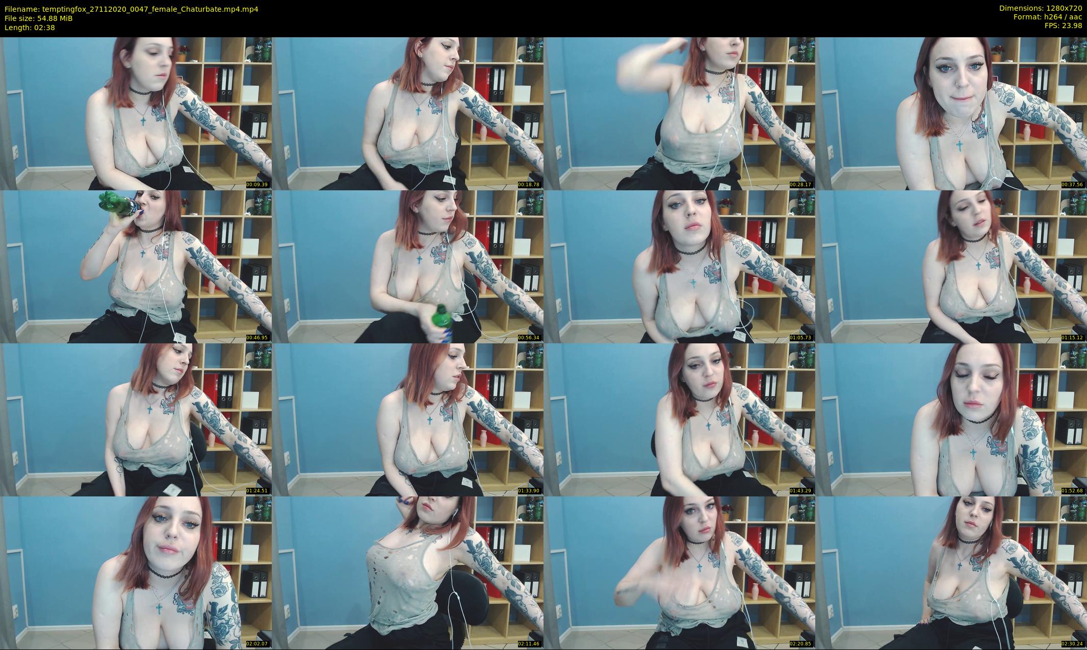 temptingfox — 3 minute Chaturbate female cam show recording, 720p, Nov 27, 2020
