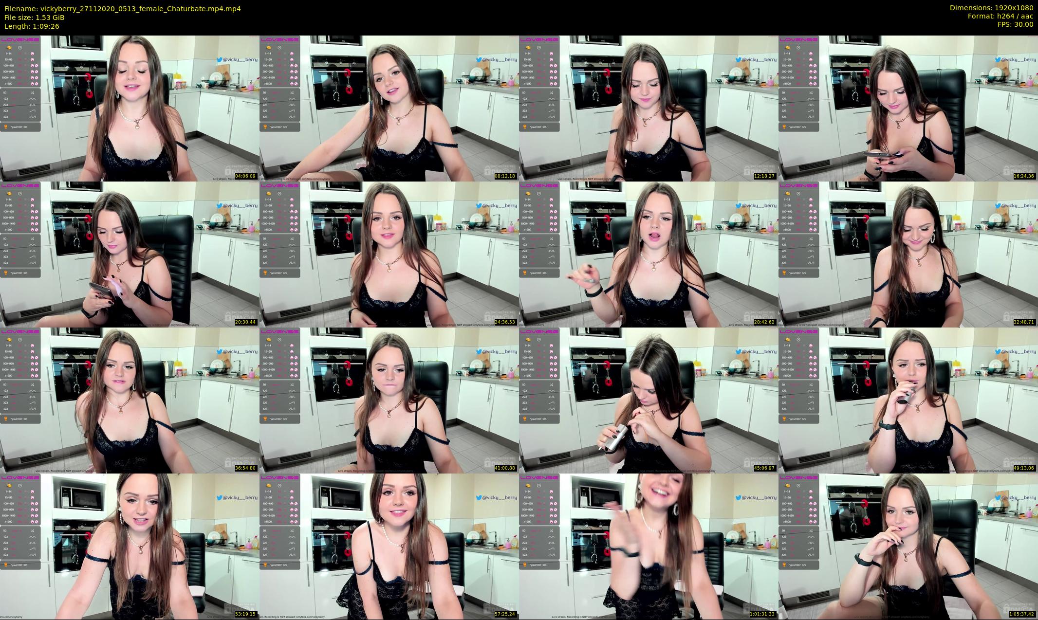 vickyberry — 70 minute Chaturbate female cam show recording, 1080p, Nov 27, 2020