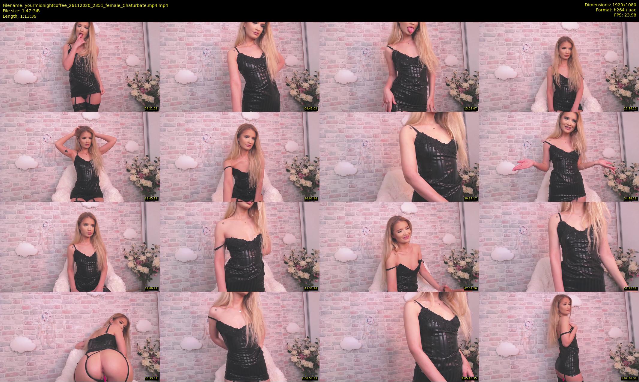 yourmidnightcoffee — 74 minute Chaturbate female cam show recording, 1080p, Nov 26, 2020