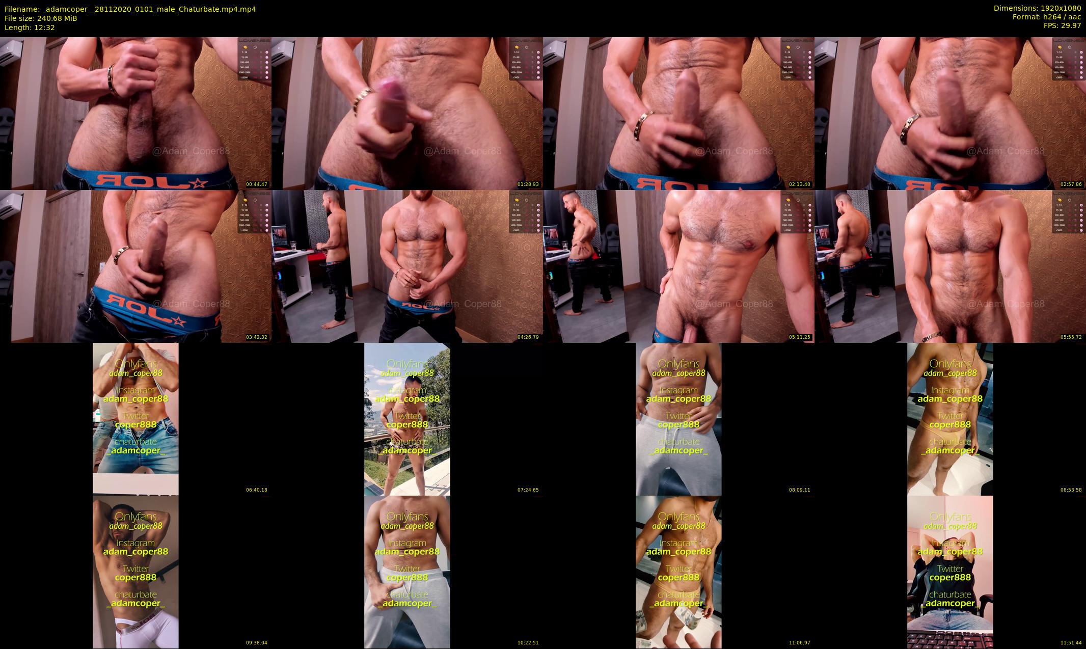 _adamcoper_ — 13 minute Chaturbate male cam show recording, 1080p, Nov 28, 2020