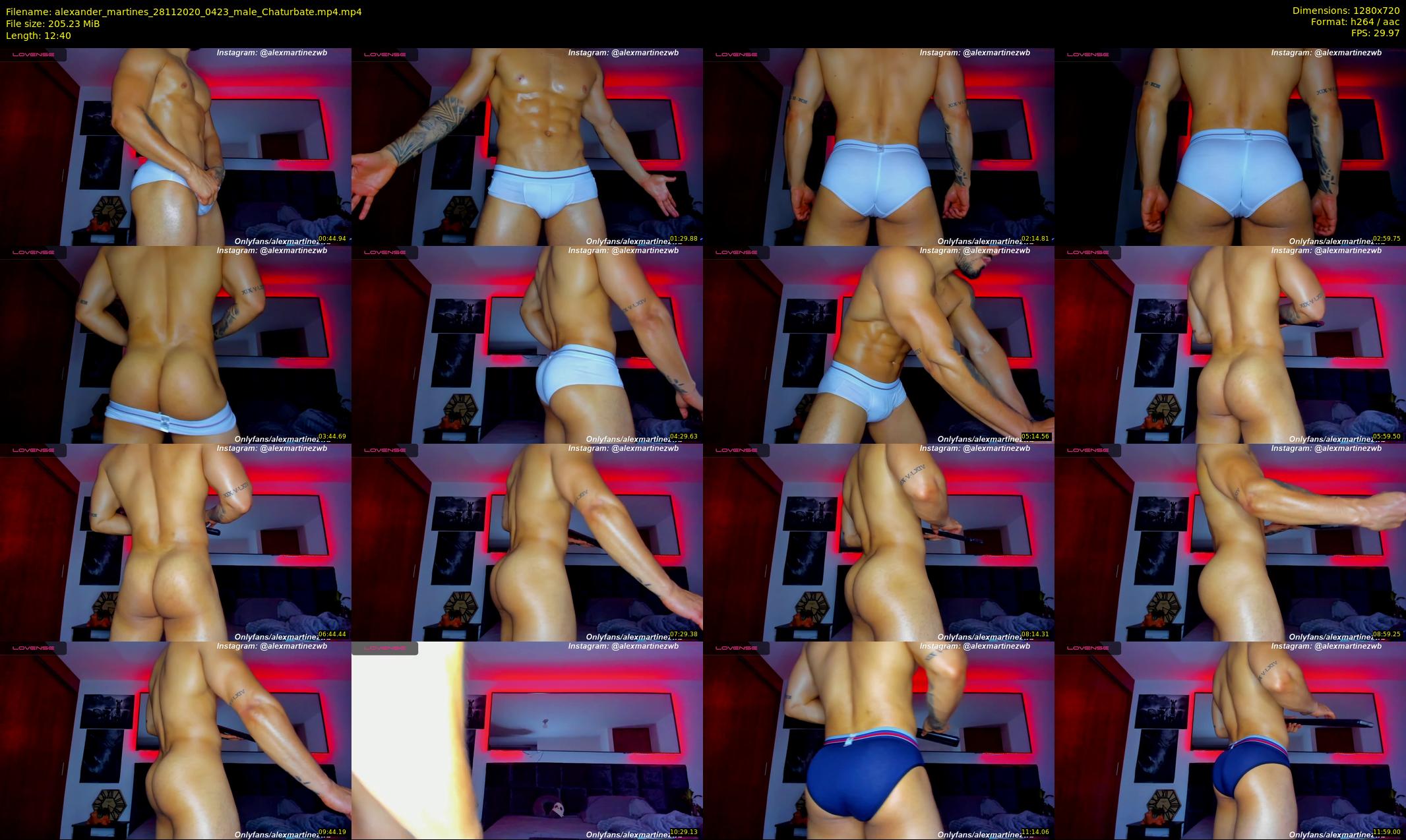 alexander_martines — 13 minute Chaturbate male cam show recording, 720p, Nov 28, 2020