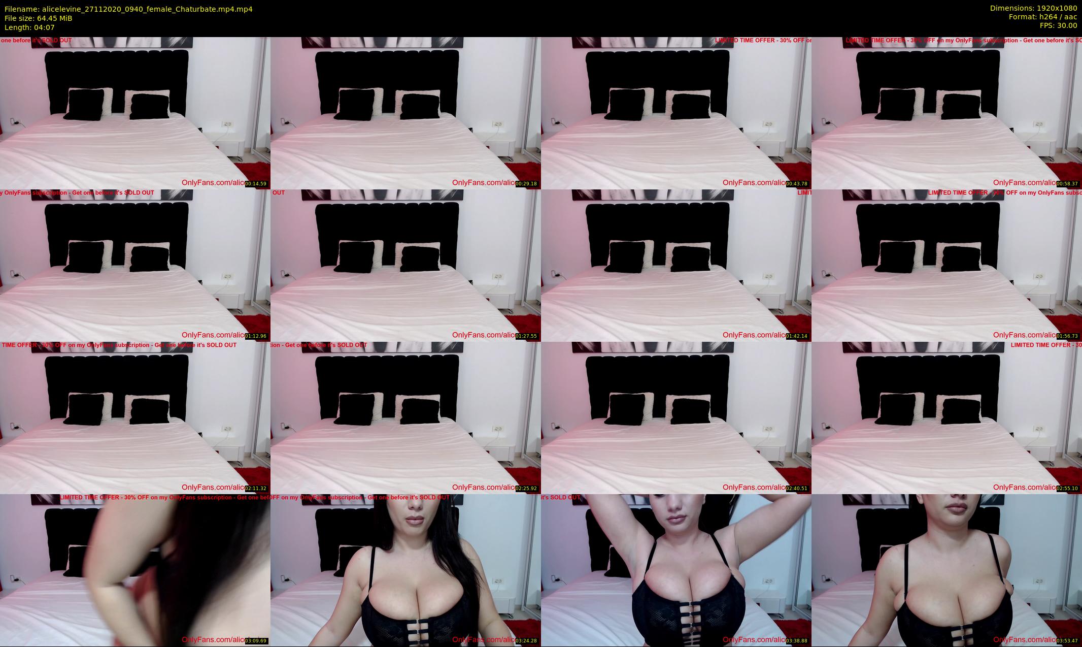 alicelevine — 5 minute Chaturbate female cam show recording, 1080p, Nov 27, 2020