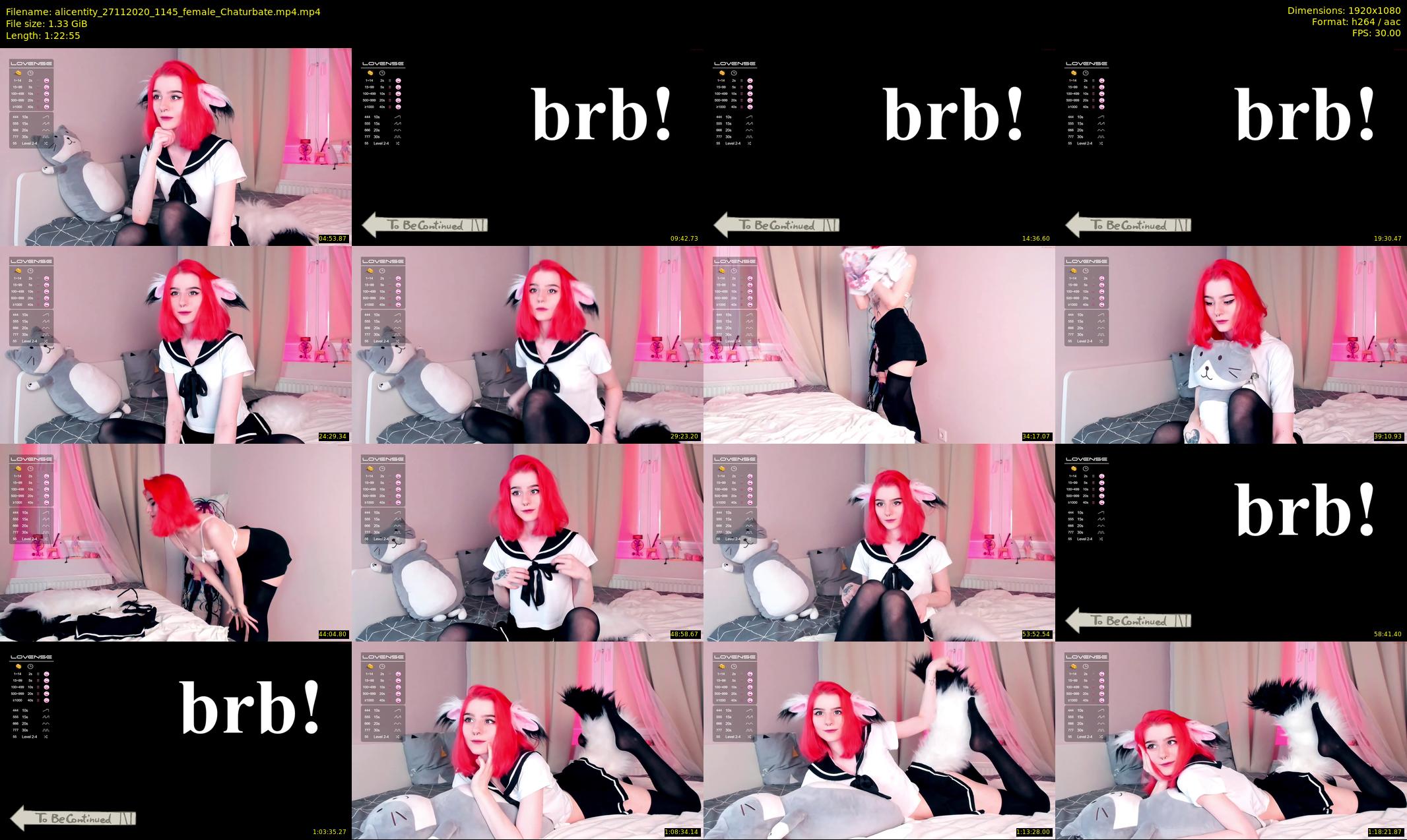 alicentity — 83 minute Chaturbate female cam show recording, 1080p, Nov 27, 2020