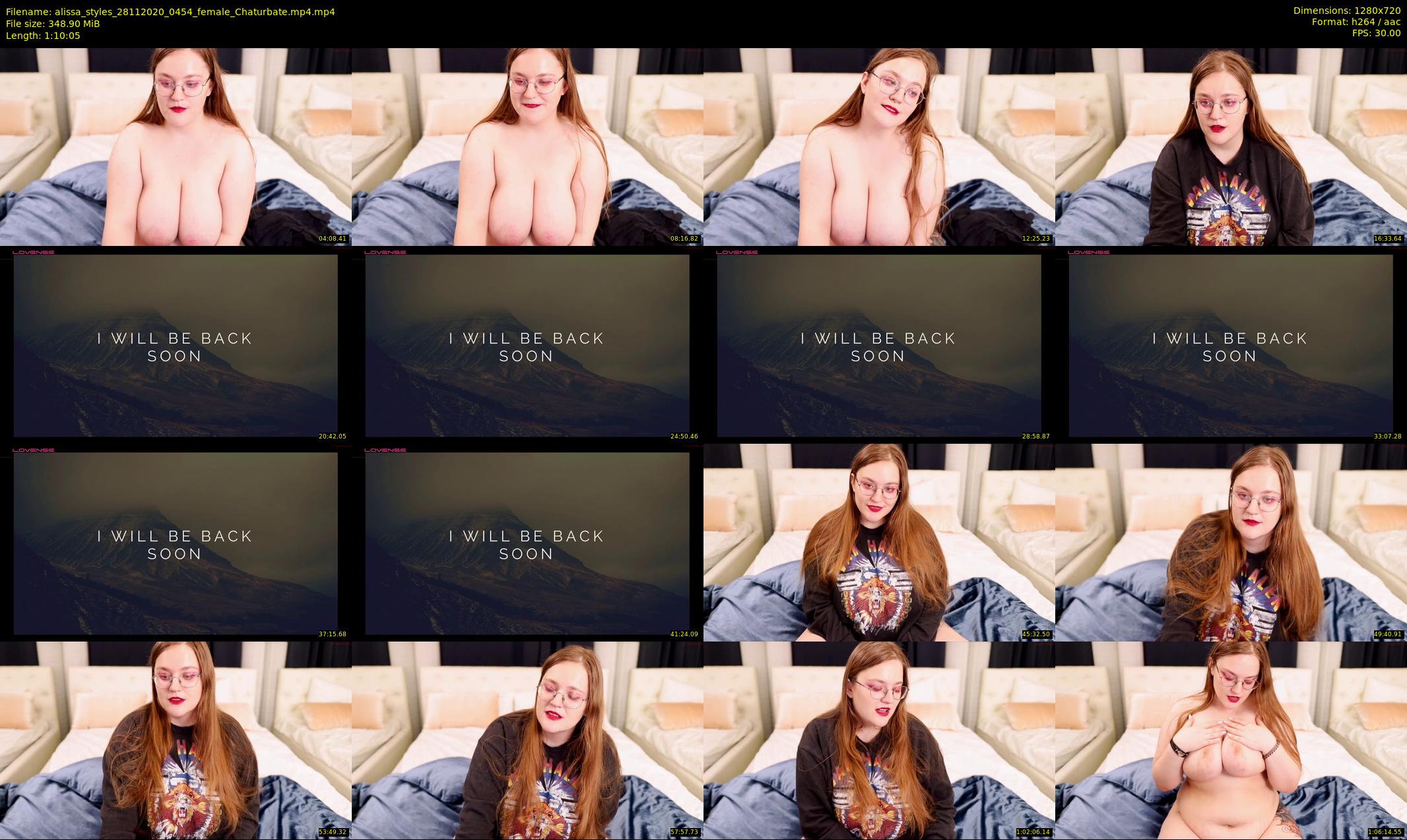alissa_styles — 71 minute Chaturbate female cam show recording, 720p, Nov 28, 2020