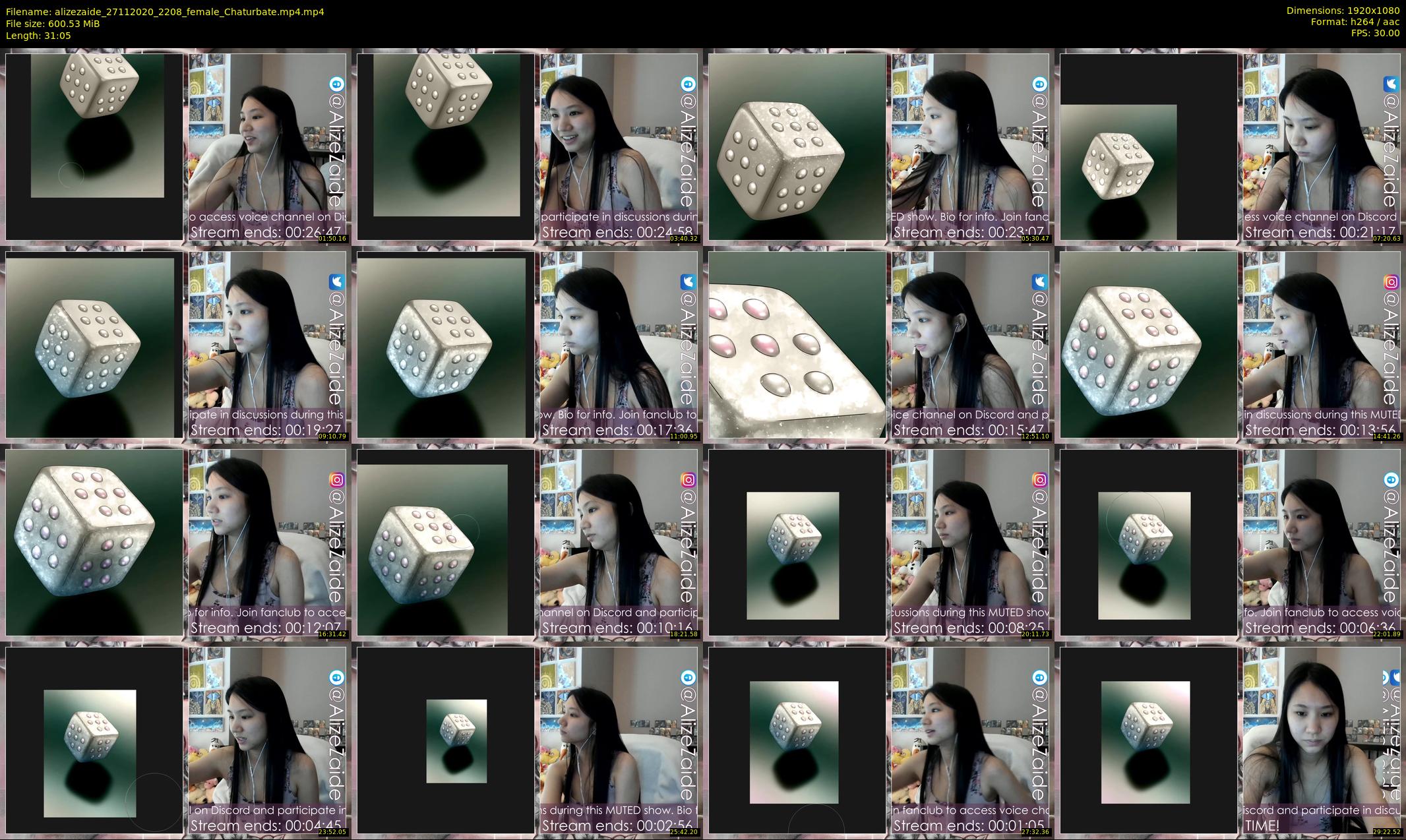 alizezaide — 32 minute Chaturbate female cam show recording, 1080p, Nov 27, 2020