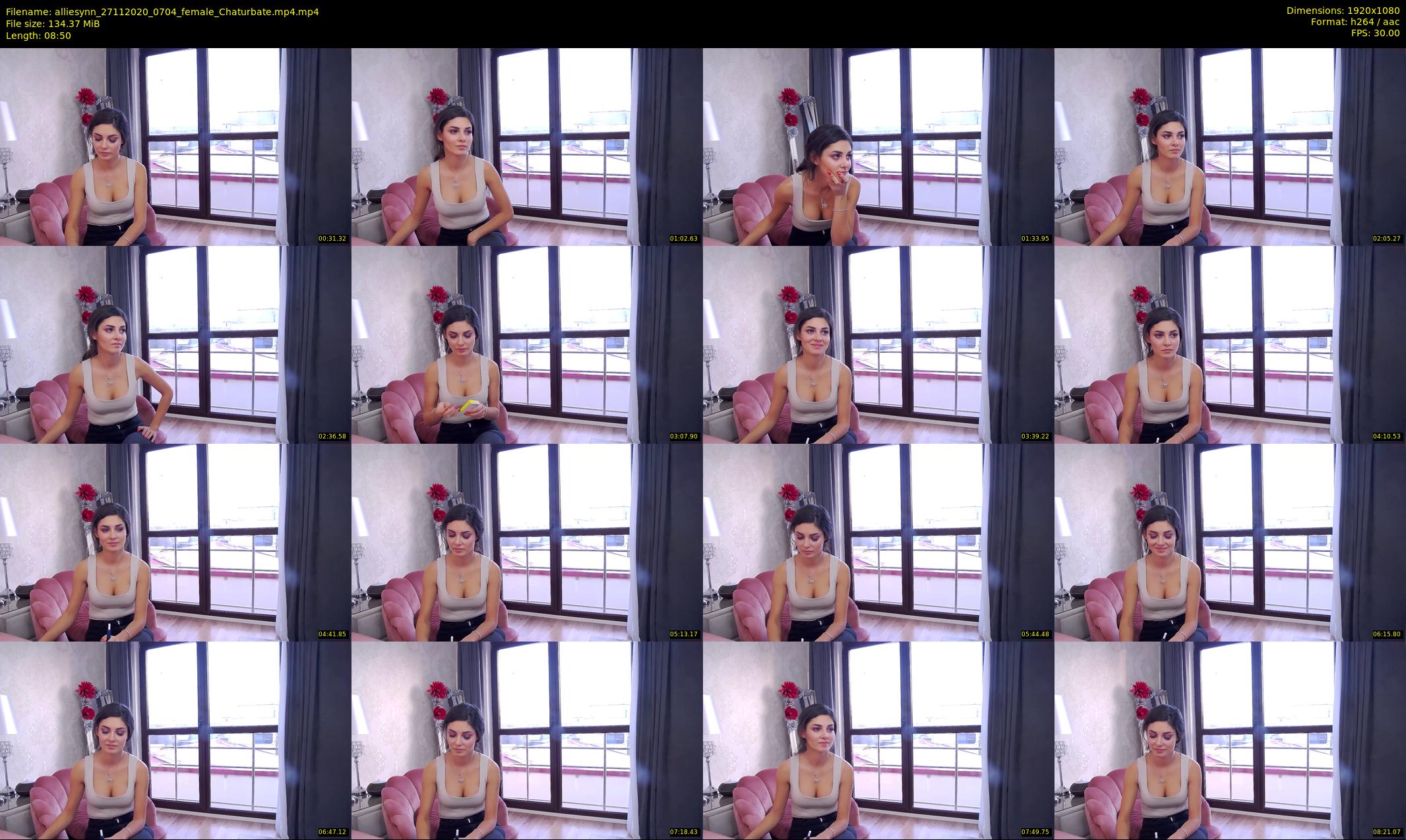 alliesynn — 9 minute Chaturbate female cam show recording, 1080p, Nov 27, 2020