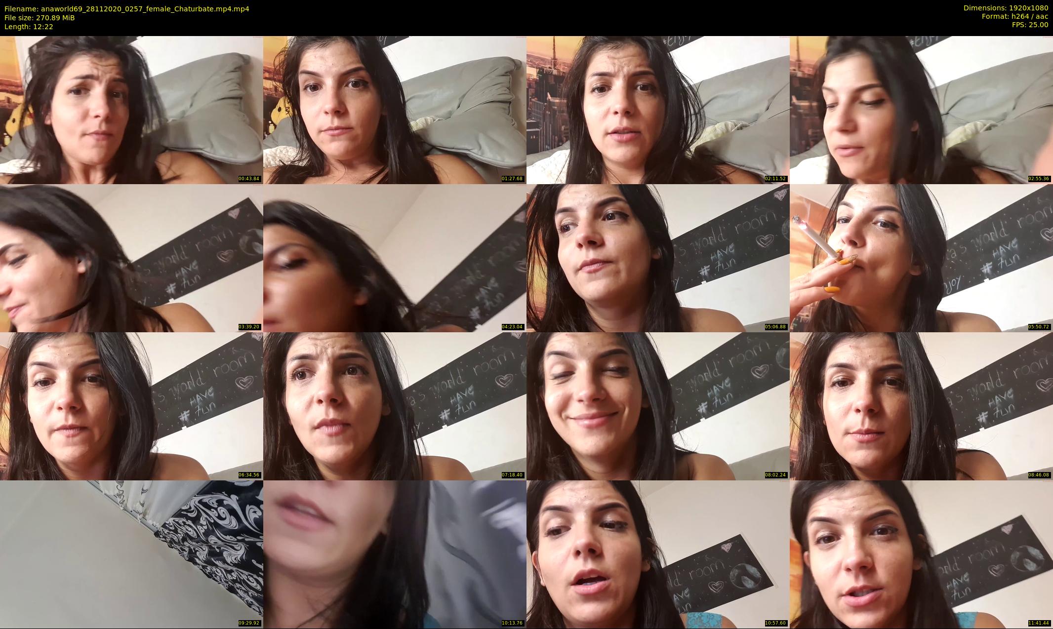 anaworld69 — 13 minute Chaturbate female cam show recording, 1080p, Nov 28, 2020