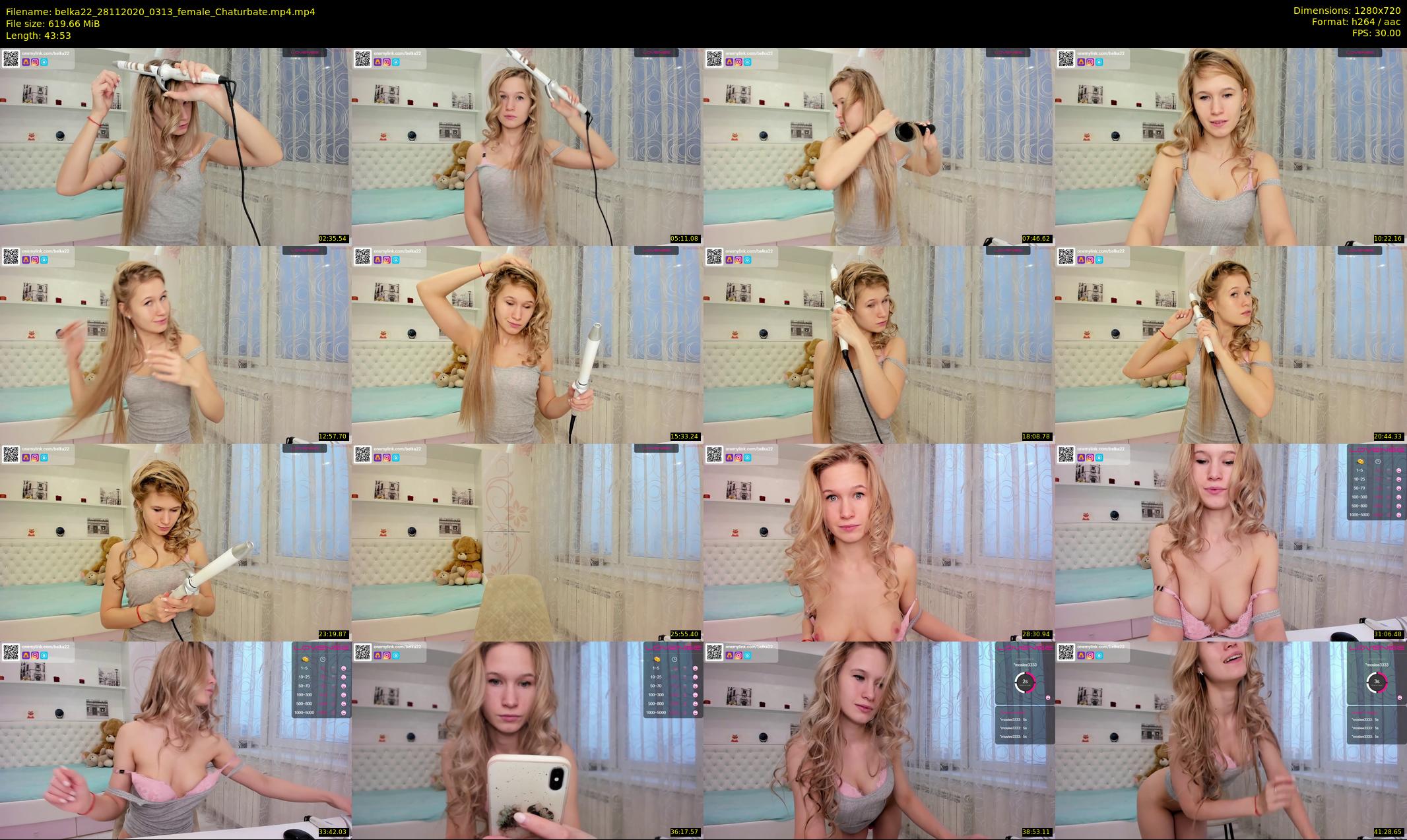 belka22 — 44 minute Chaturbate female cam show recording, 720p, Nov 28, 2020