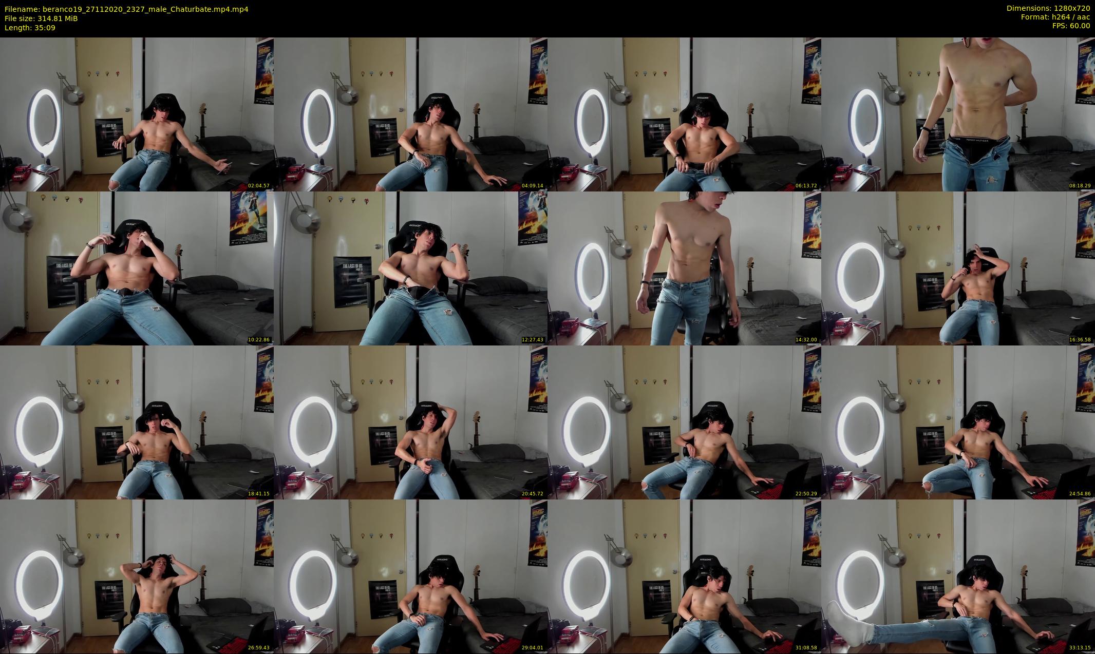 beranco19 — 36 minute Chaturbate male cam show recording, 720p, Nov 27, 2020