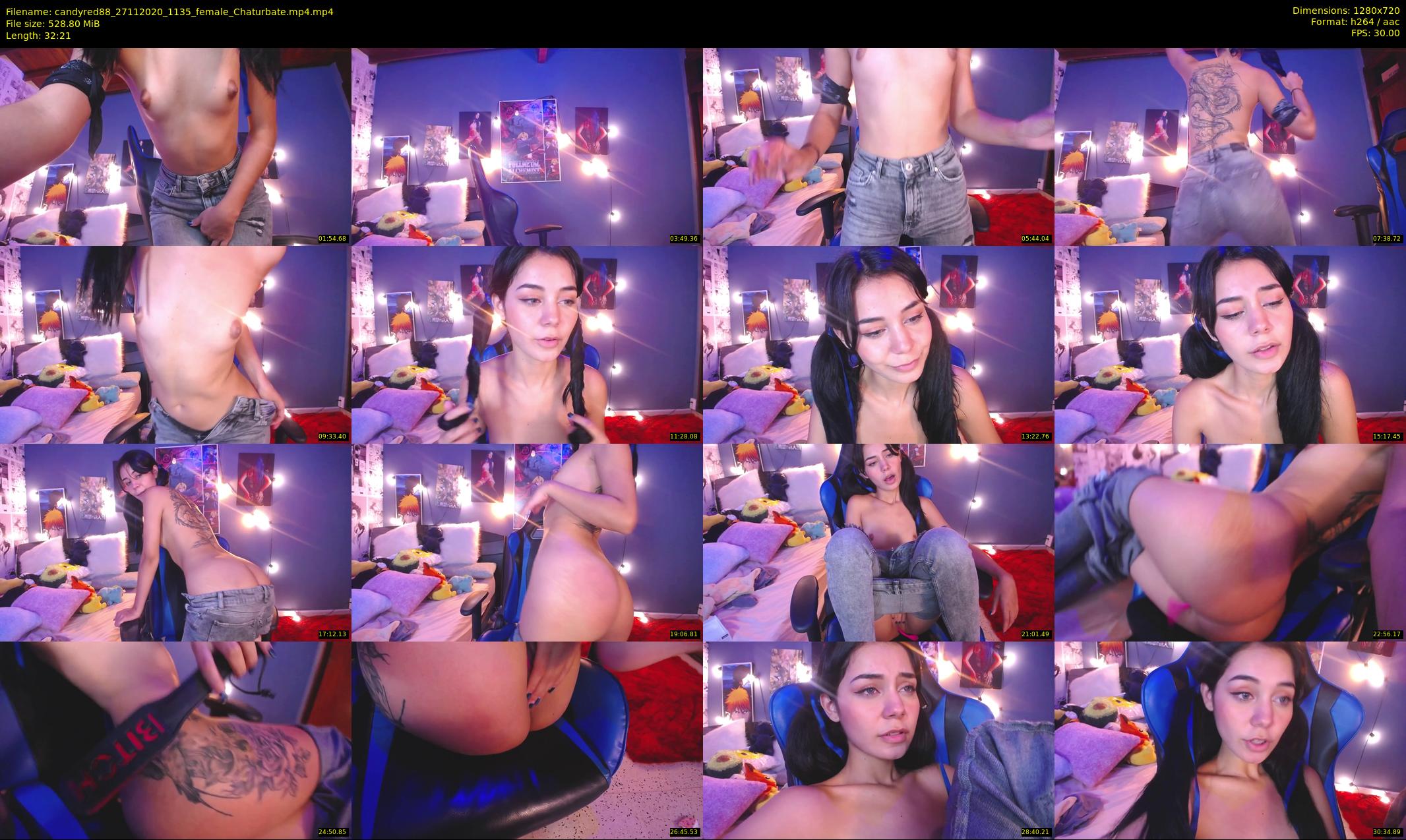 candyred88 — 33 minute Chaturbate female cam show recording, 720p, Nov 27, 2020