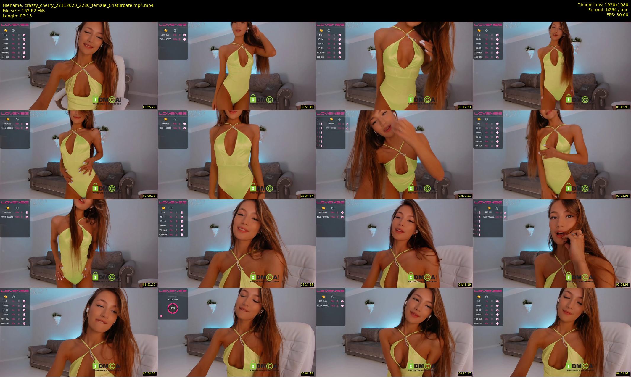 crazzy_cherry — 8 minute Chaturbate female cam show recording, 1080p, Nov 27, 2020