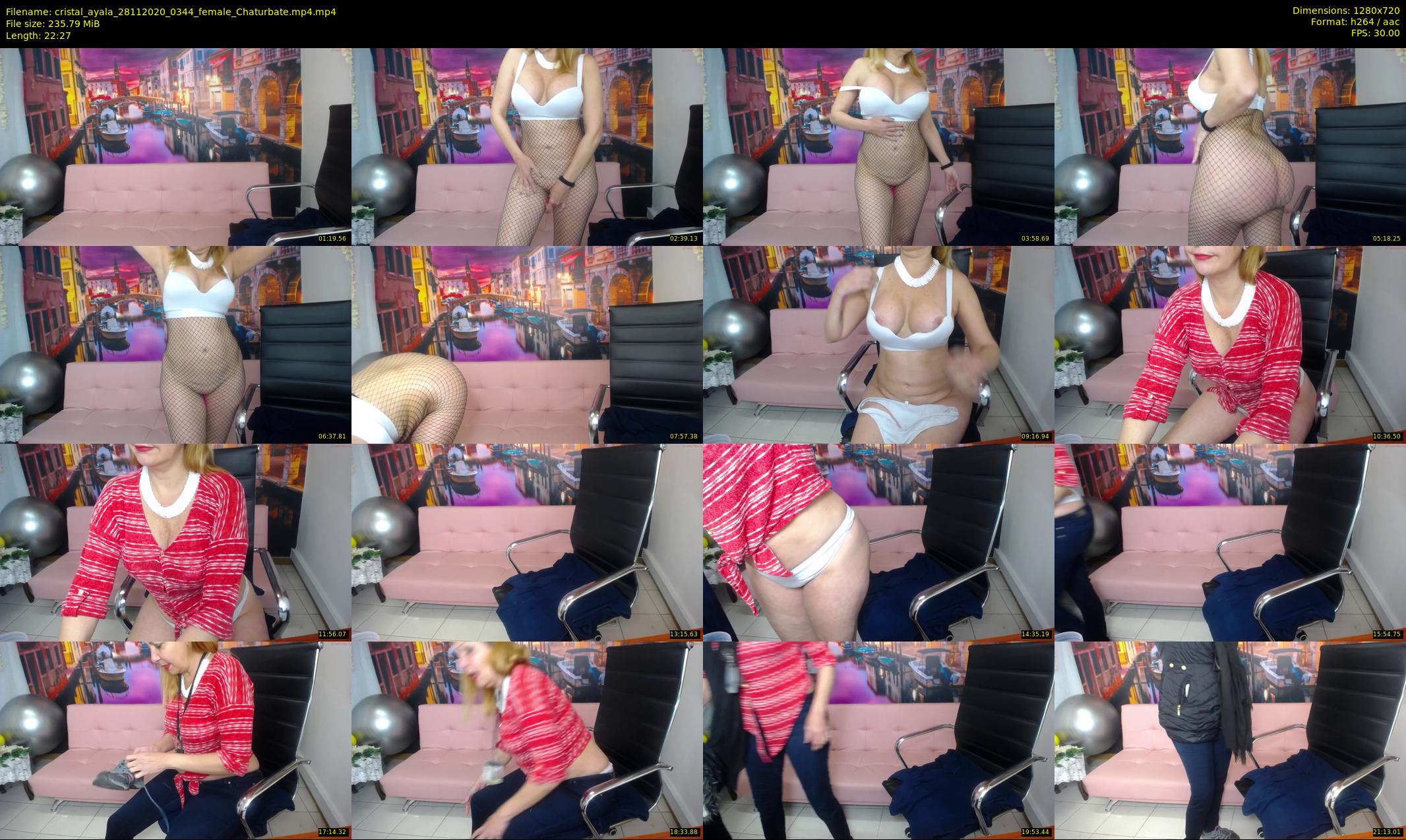 cristal_ayala — 23 minute Chaturbate female cam show recording, 720p, Nov 28, 2020