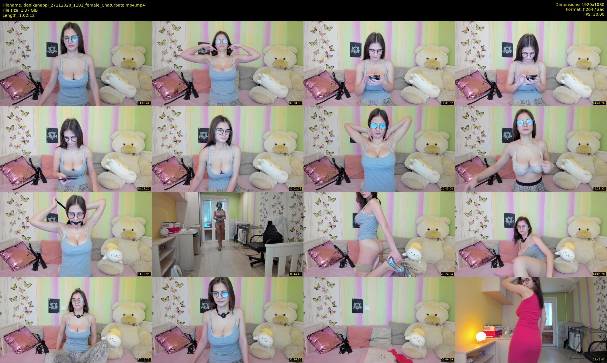 danikanappi — 63 minute Chaturbate female cam show recording, 1080p, Nov 27, 2020
