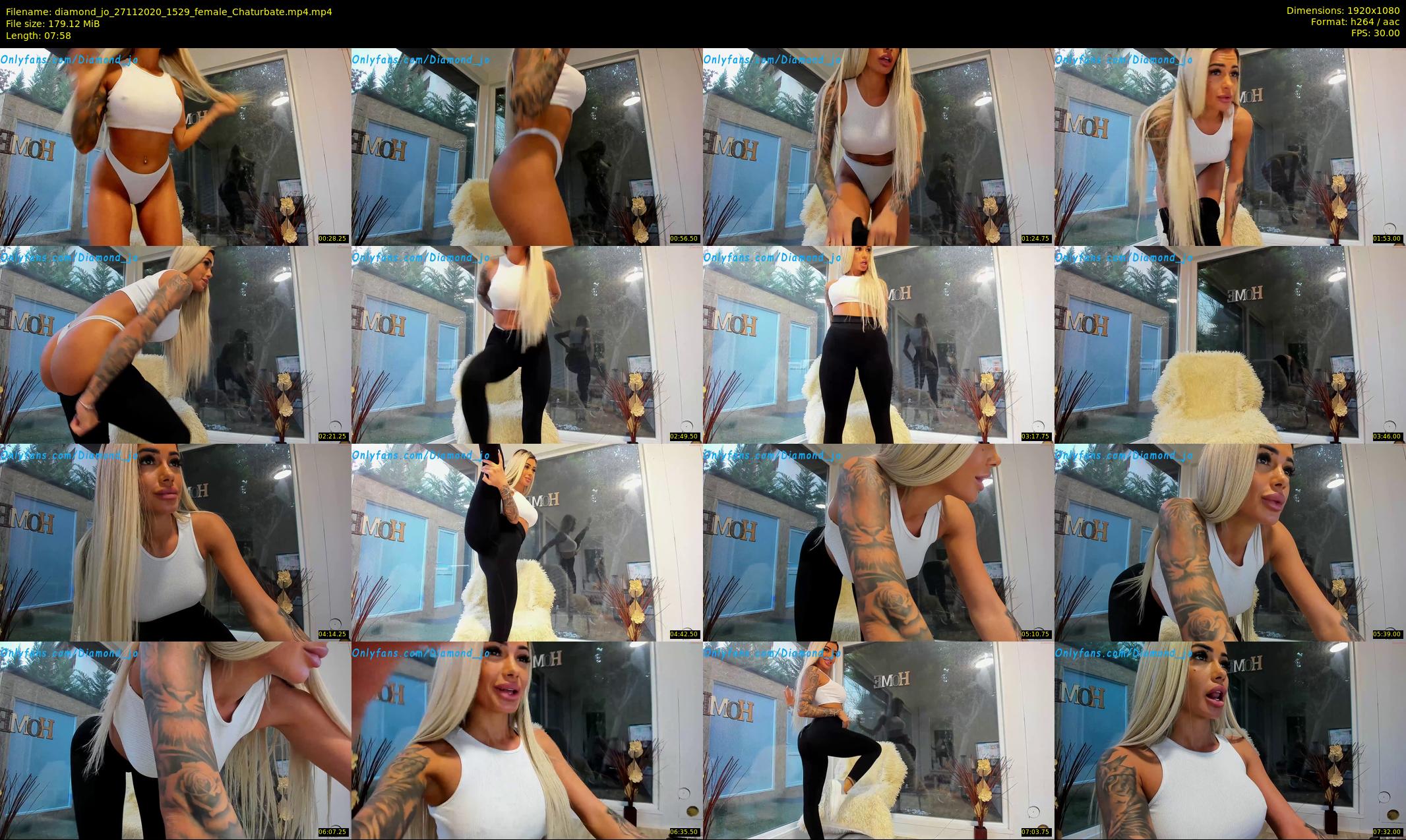 diamond_jo — 8 minute Chaturbate female cam show recording, 1080p, Nov 27, 2020