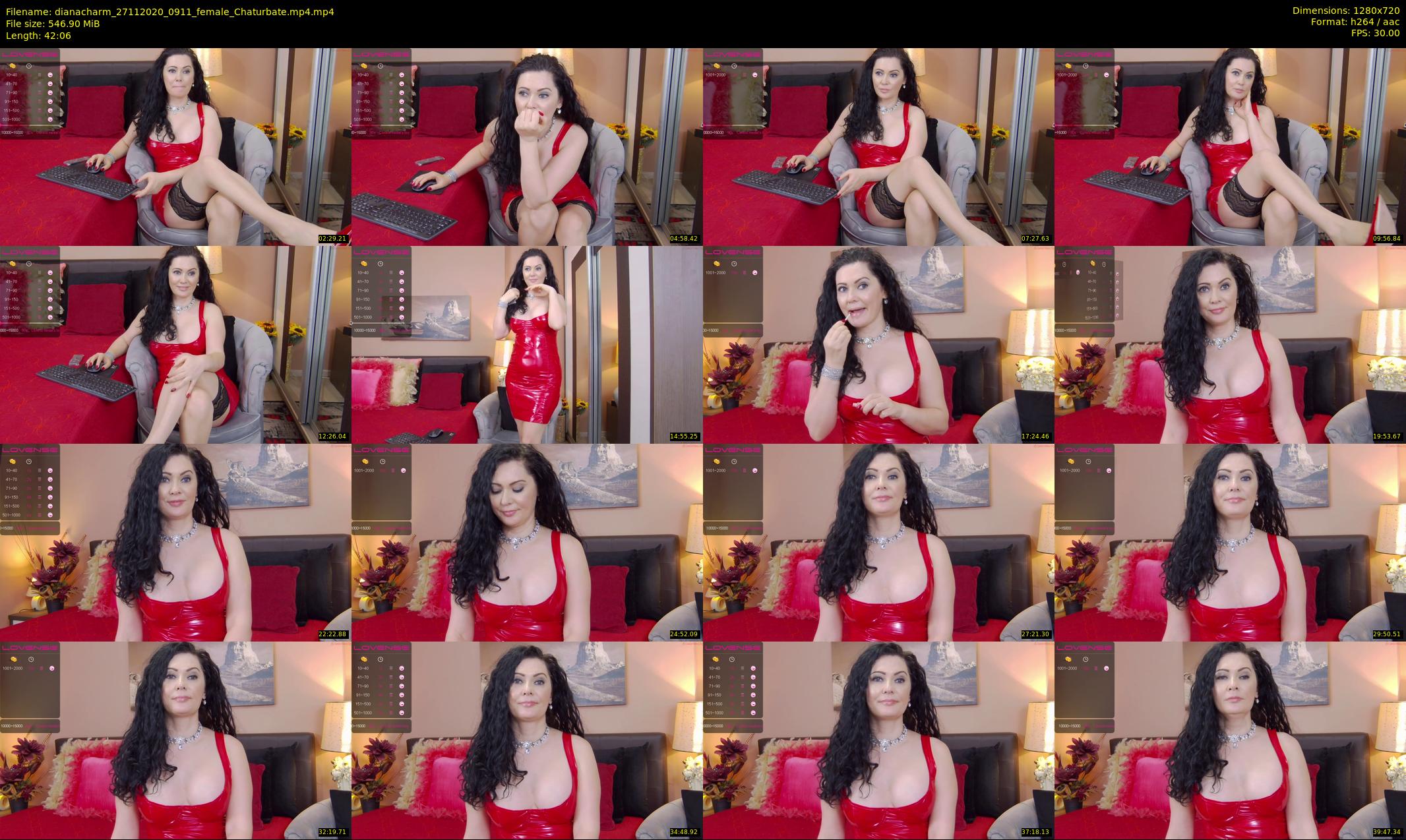 dianacharm — 43 minute Chaturbate female cam show recording, 720p, Nov 27, 2020