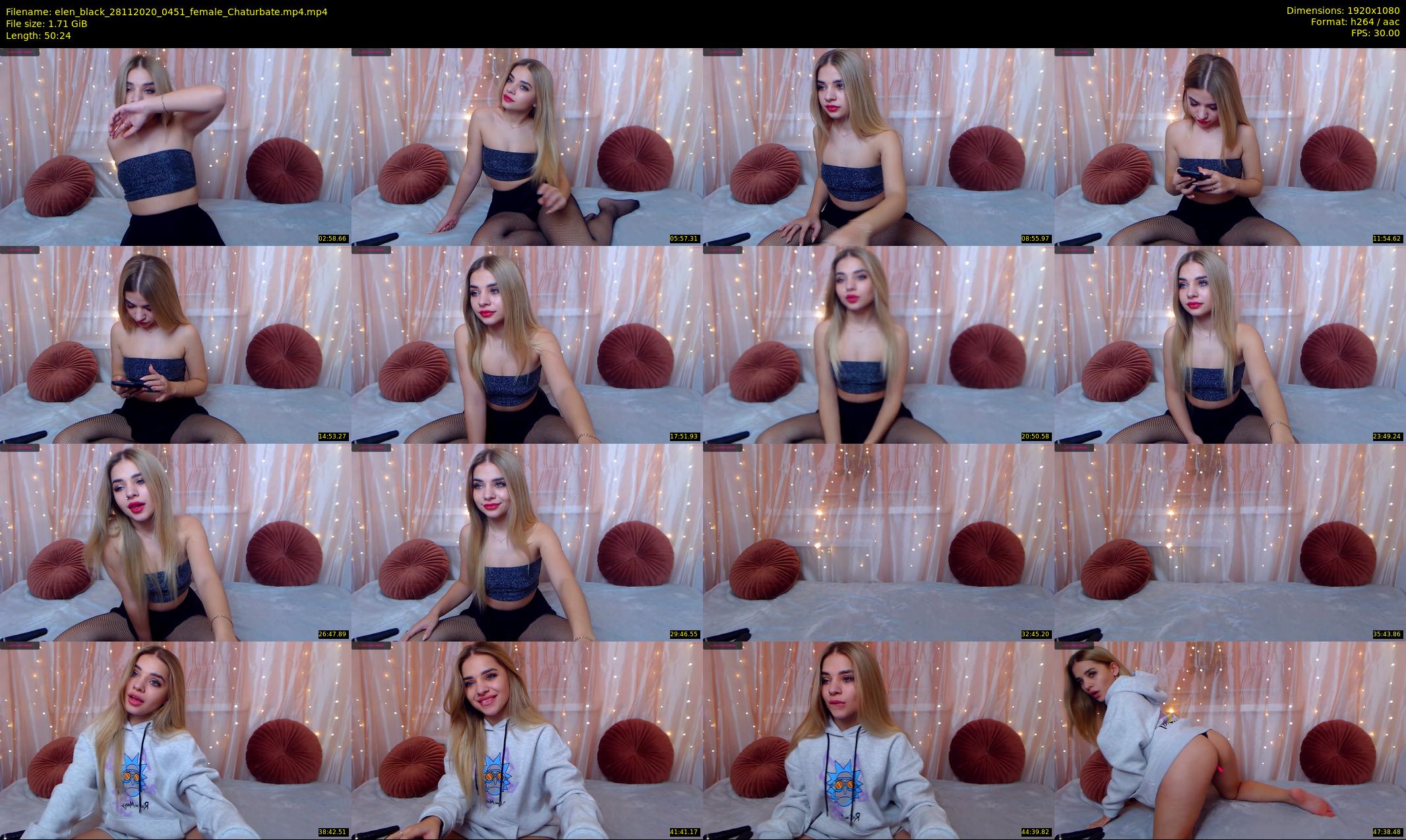 elen_black — 51 minute Chaturbate female cam show recording, 1080p, Nov 28, 2020