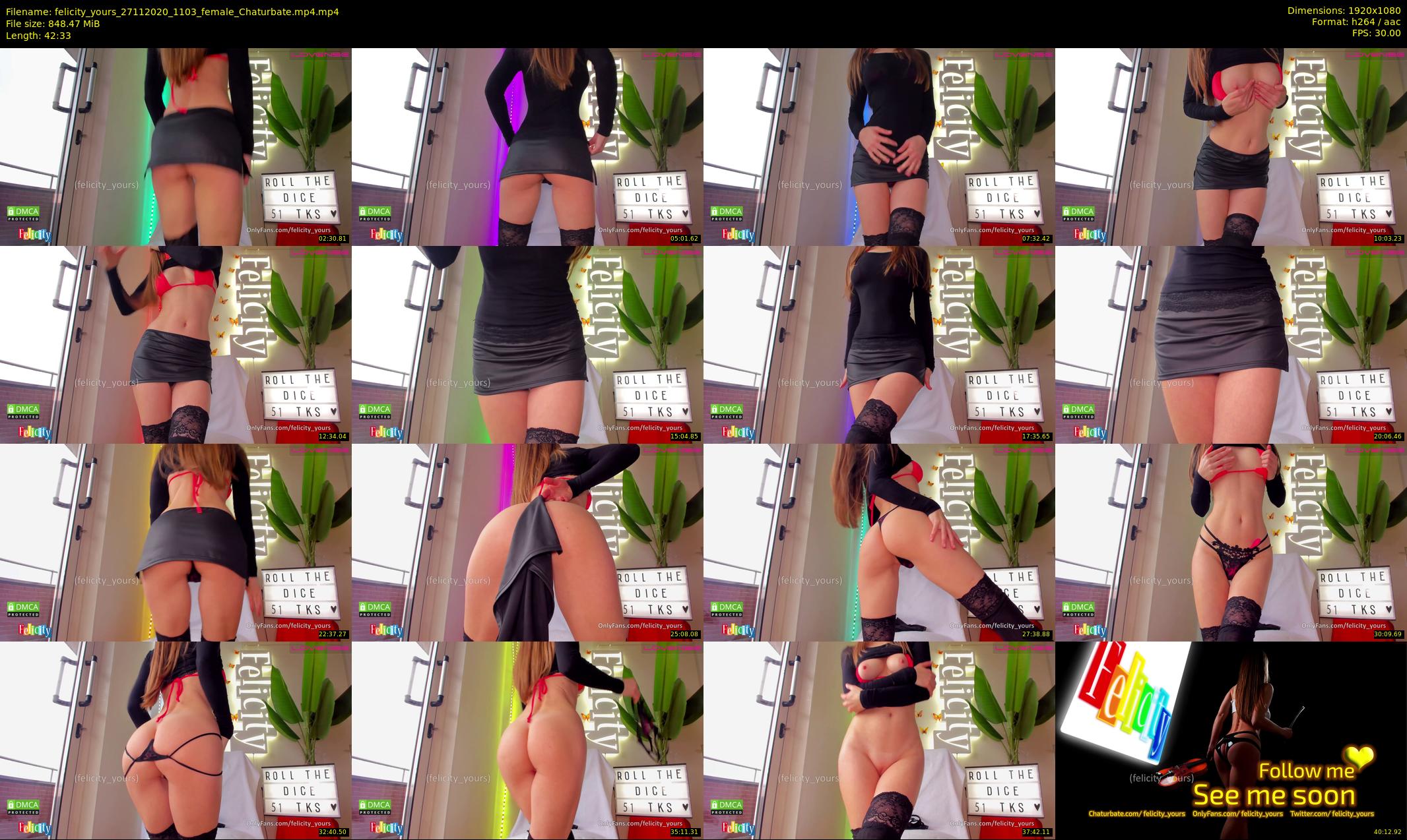 felicity_yours — 43 minute Chaturbate female cam show recording, 1080p, Nov 27, 2020