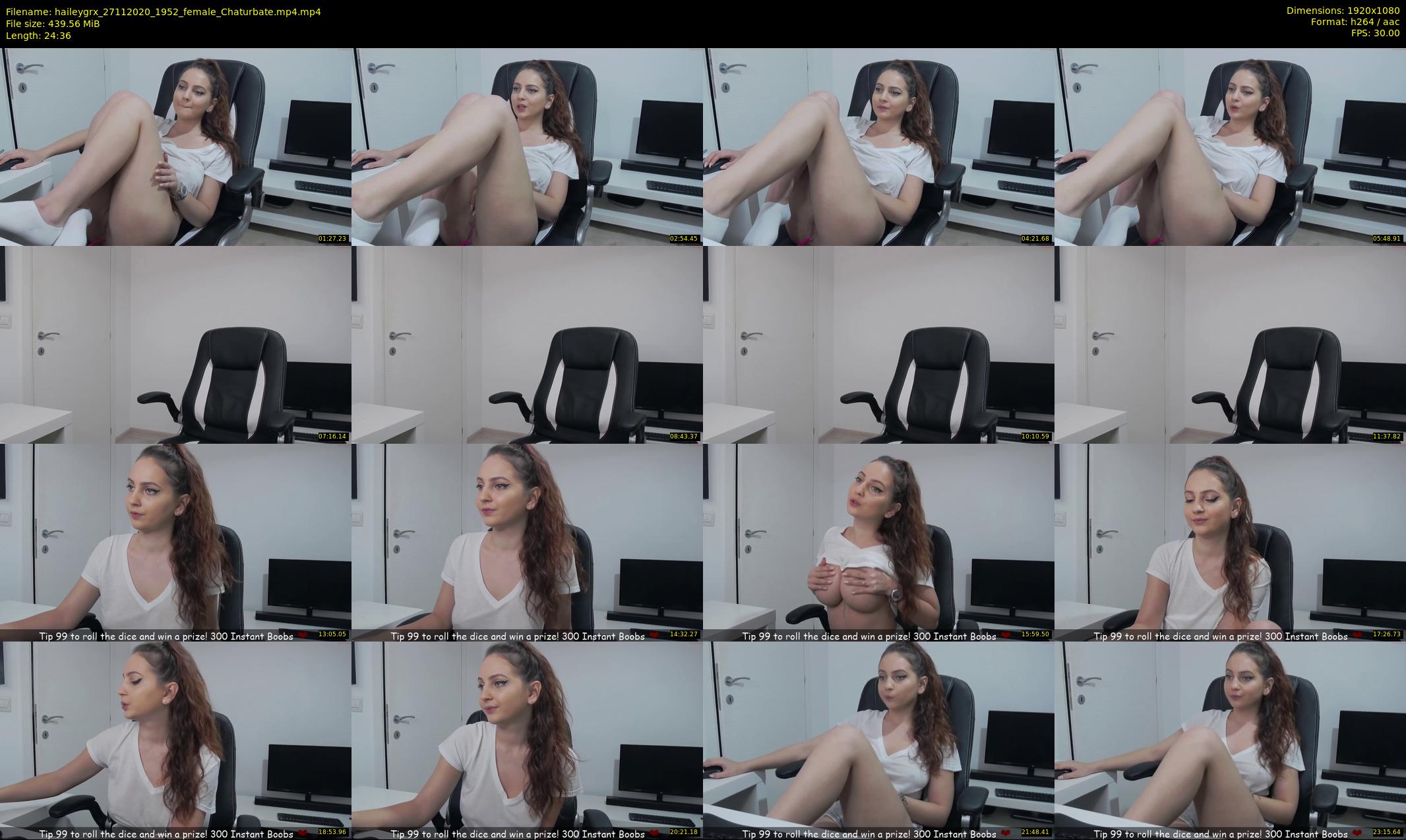 haileygrx — 25 minute Chaturbate female cam show recording, 1080p, Nov 27, 2020