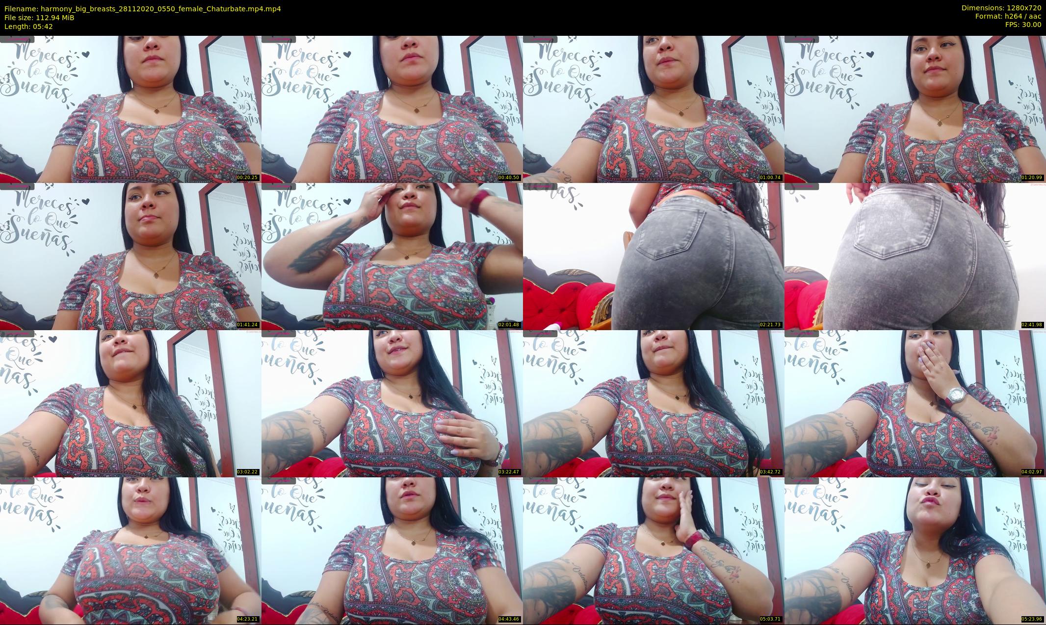 harmony_big_breasts — 6 minute Chaturbate female cam show recording, 720p, Nov 28, 2020