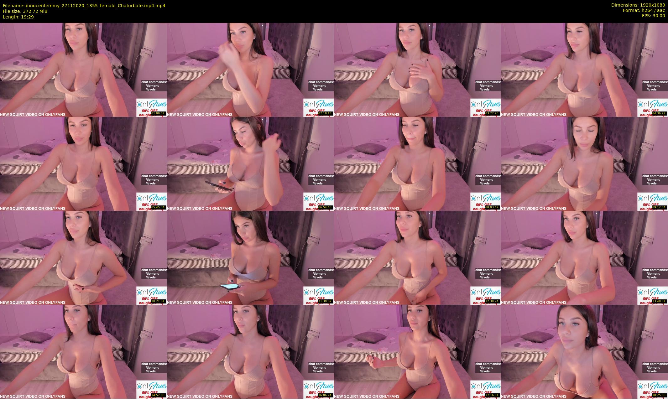innocentemmy — 20 minute Chaturbate female cam show recording, 1080p, Nov 27, 2020