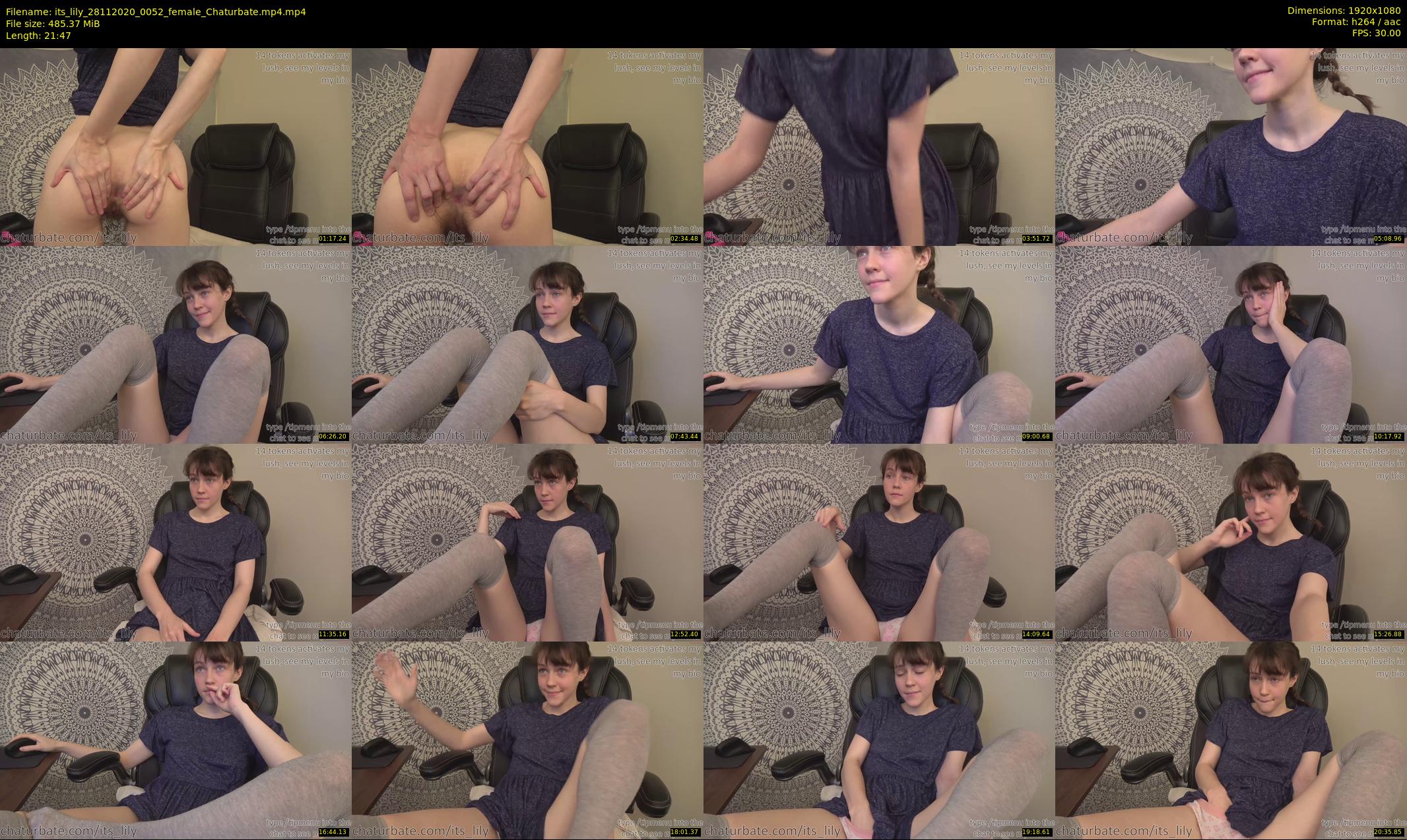its_lily — 22 minute Chaturbate female cam show recording, 1080p, Nov 28, 2020