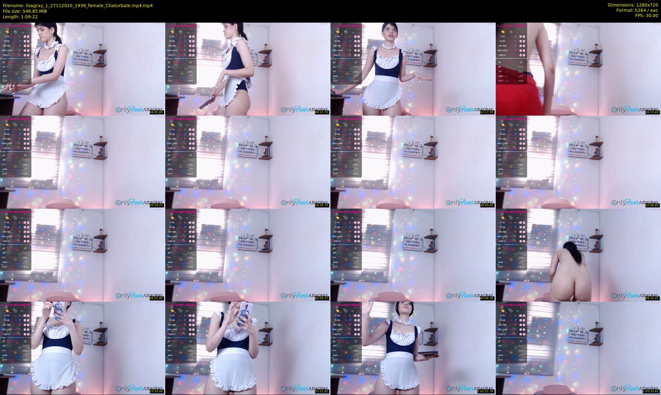 lisagray_1 — 70 minute Chaturbate female cam show recording, 720p, Nov 27, 2020