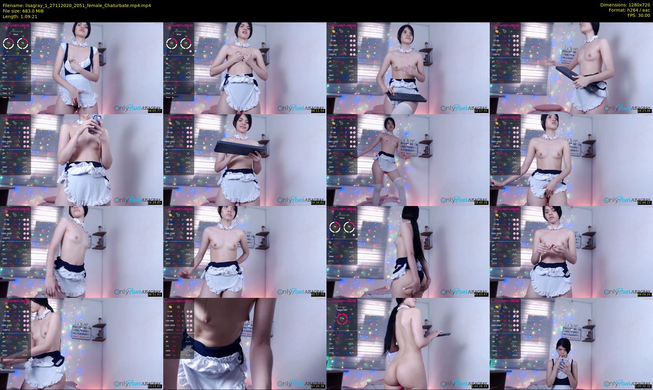 lisagray_1 — 70 minute Chaturbate female cam show recording, 720p, Nov 27, 2020