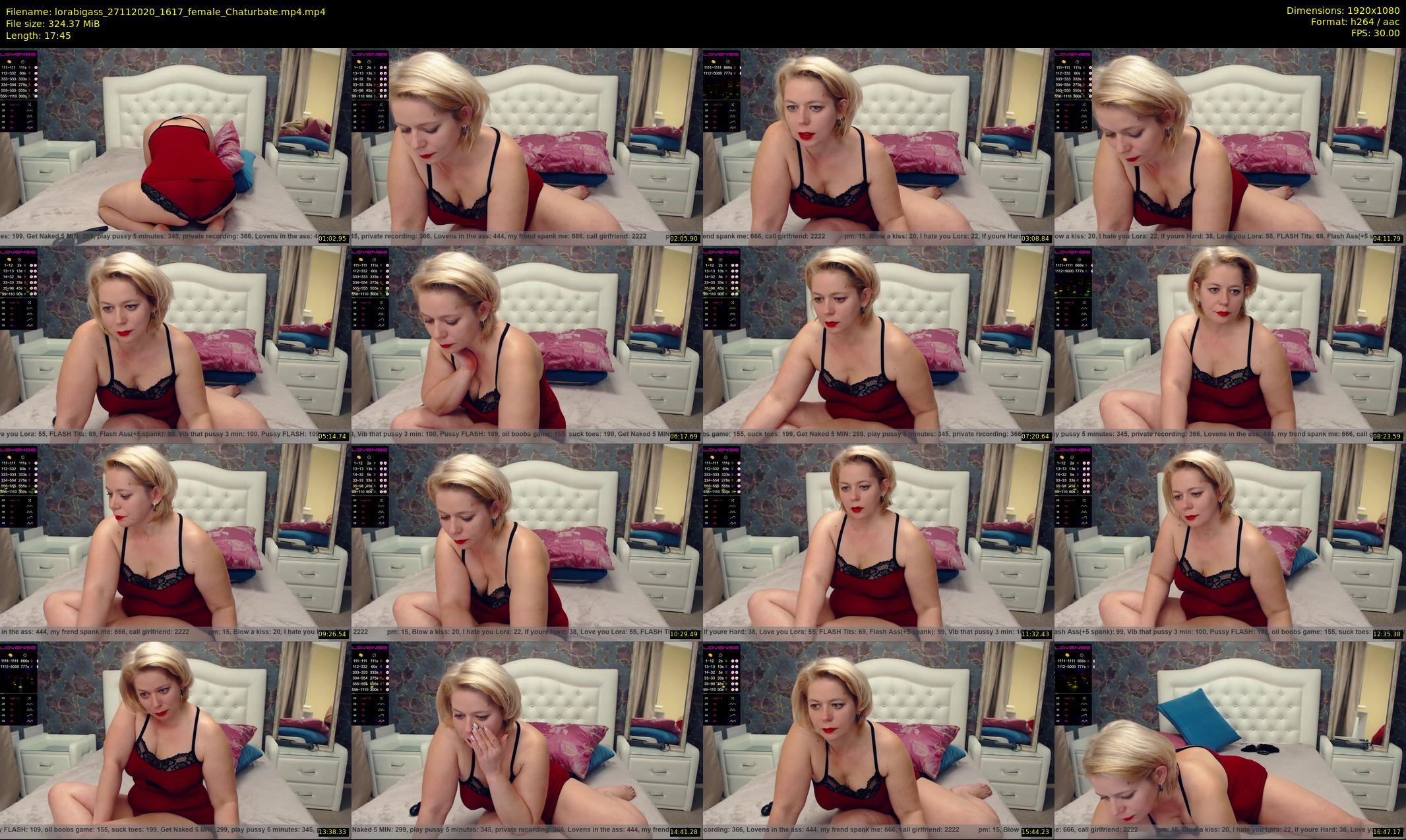 lorabigass — 18 minute Chaturbate female cam show recording, 1080p, Nov 27, 2020