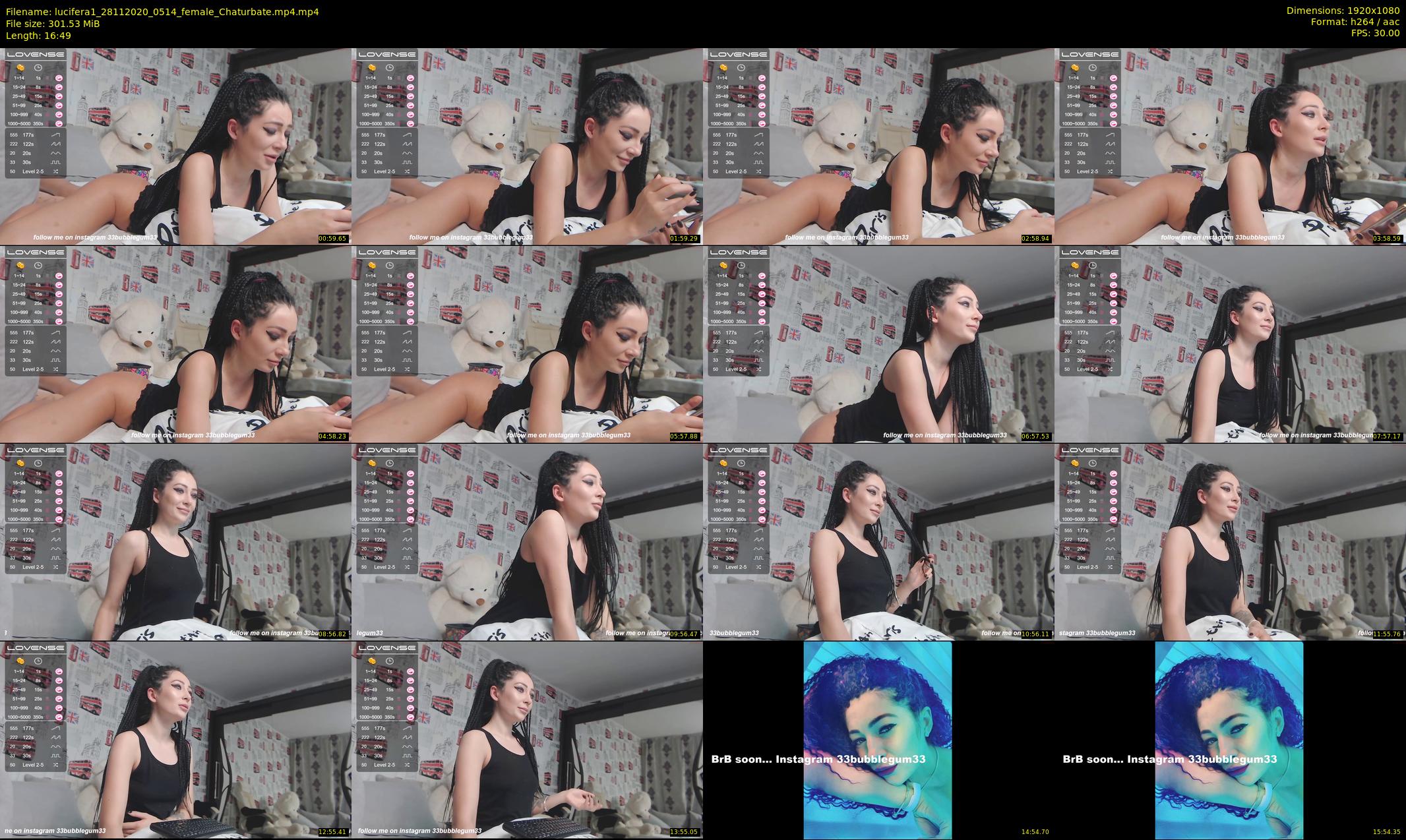 lucifera1 — 17 minute Chaturbate female cam show recording, 1080p, Nov 28, 2020