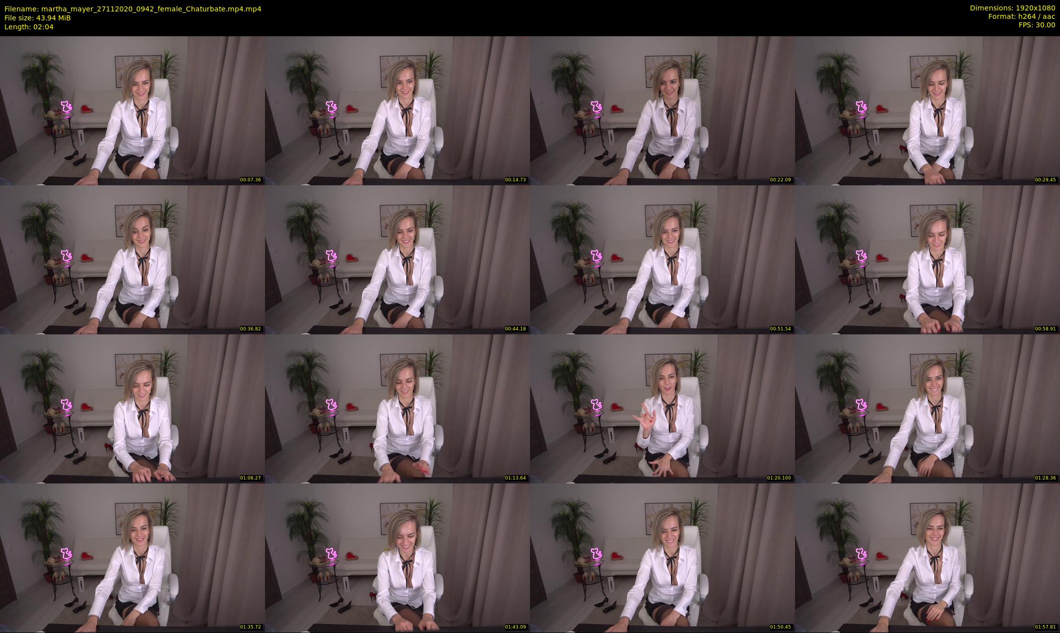 martha_mayer — 3 minute Chaturbate female cam show recording, 1080p, Nov 27, 2020