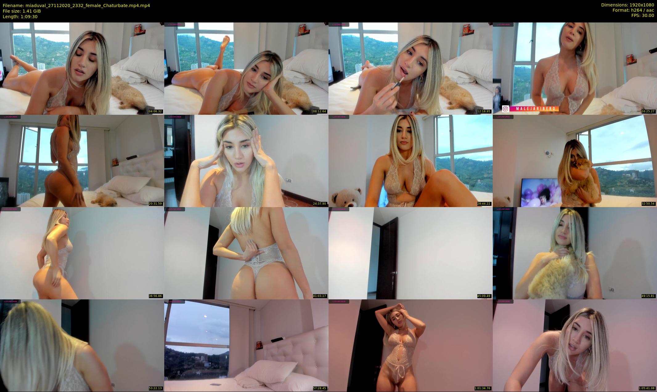 miaduval — 70 minute Chaturbate female cam show recording, 1080p, Nov 27, 2020
