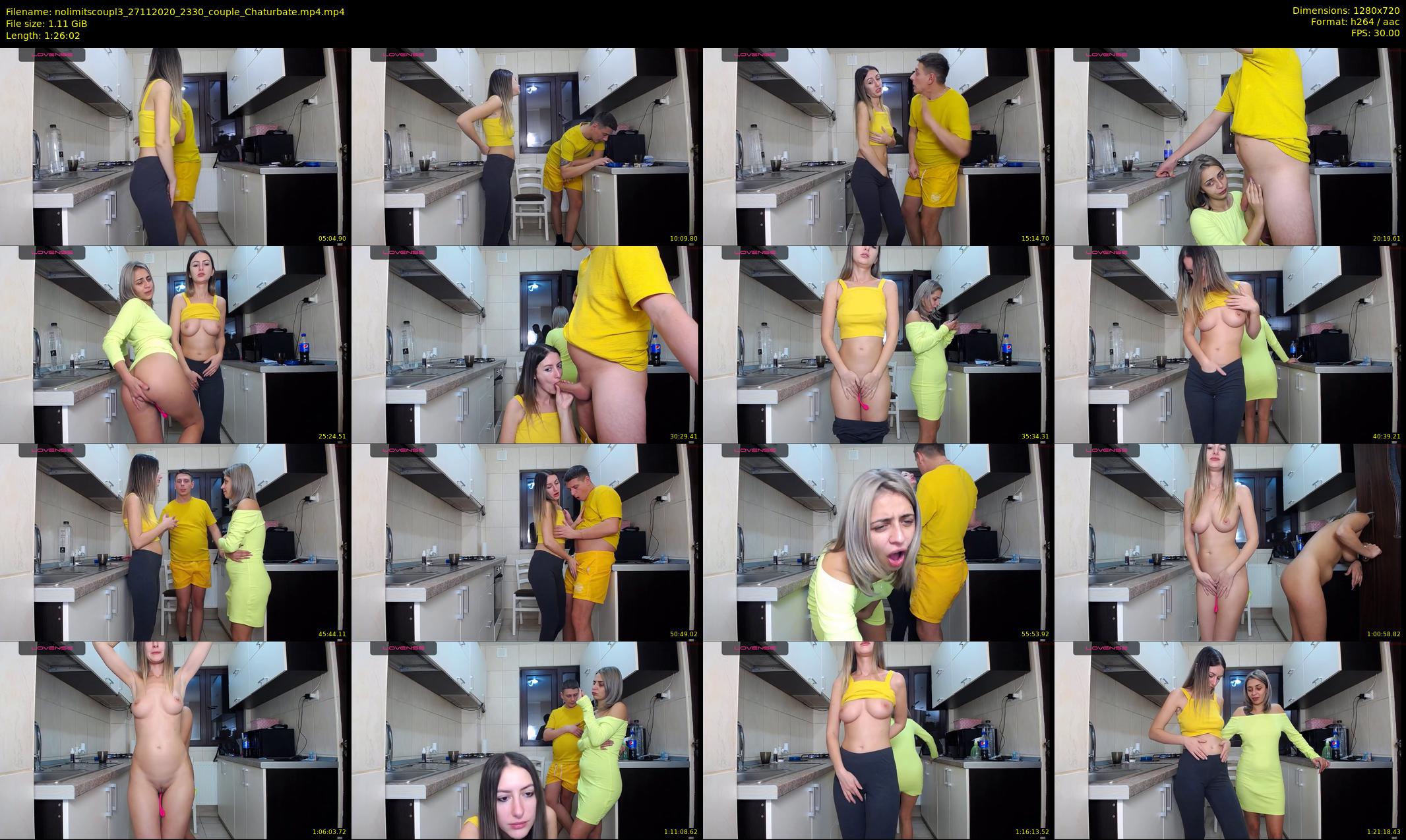 nolimitscoupl3 — 87 minute Chaturbate couple cam show recording, 720p, Nov 27, 2020