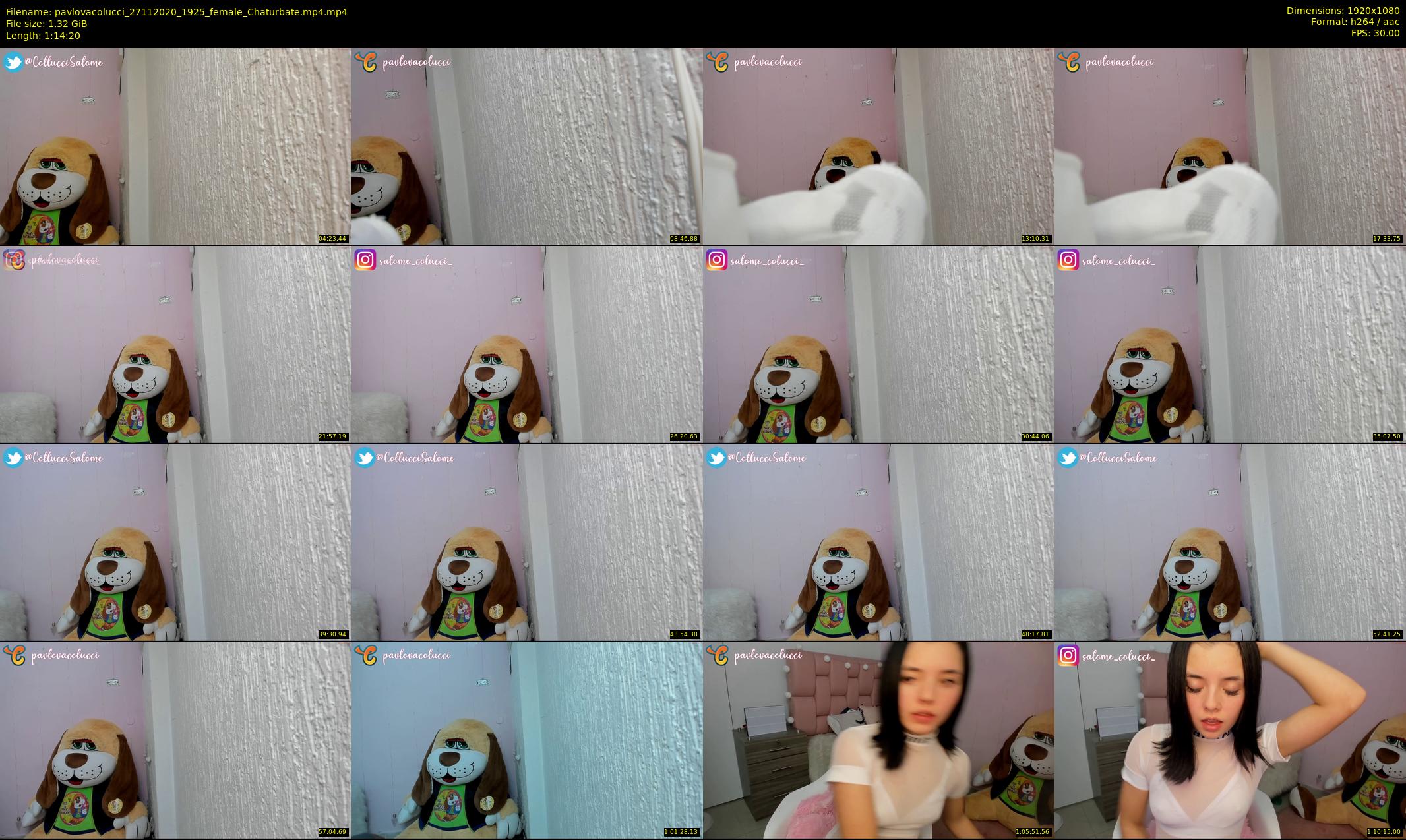 pavlovacolucci — 75 minute Chaturbate female cam show recording, 1080p, Nov 27, 2020