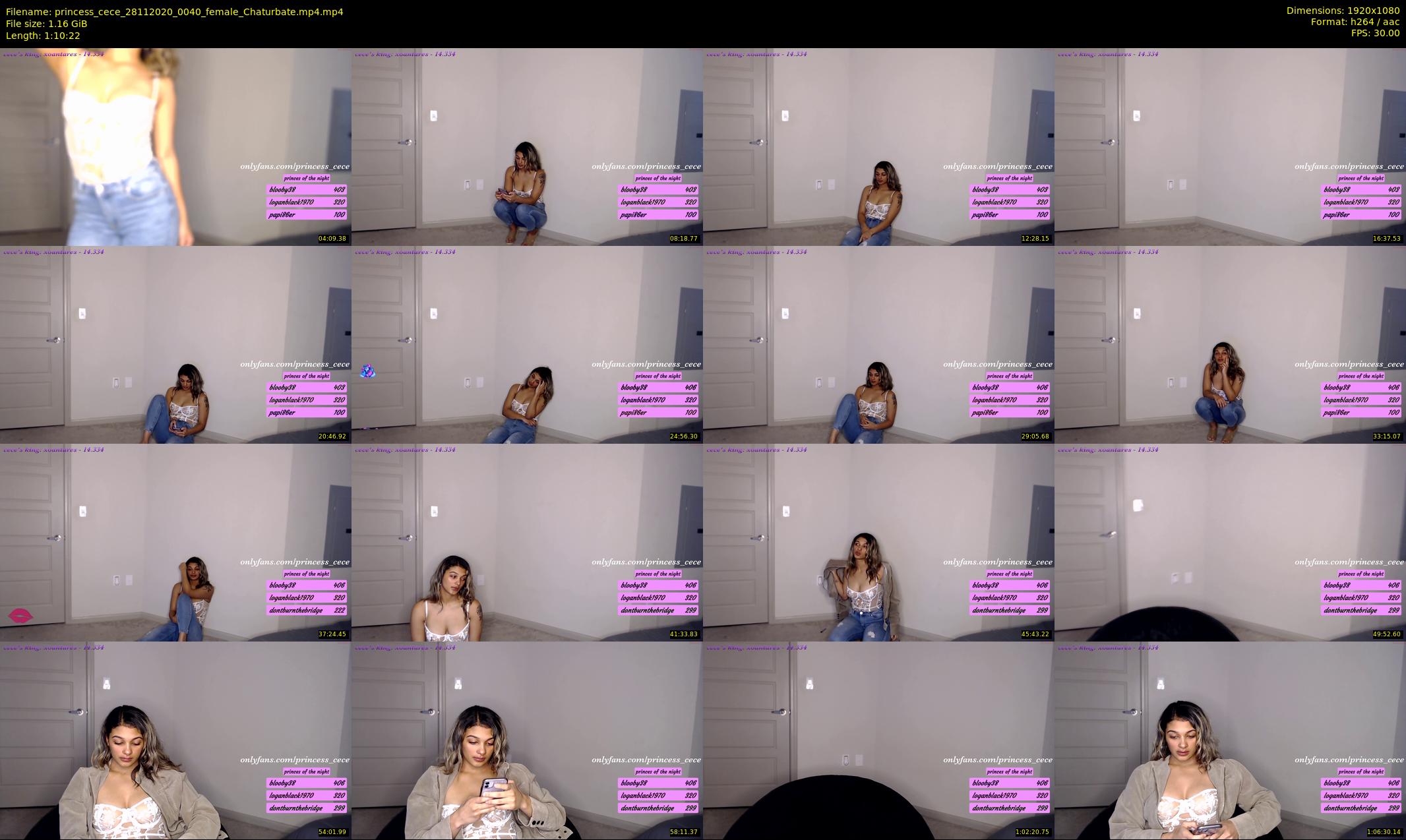 princess_cece — 71 minute Chaturbate female cam show recording, 1080p, Nov 28, 2020