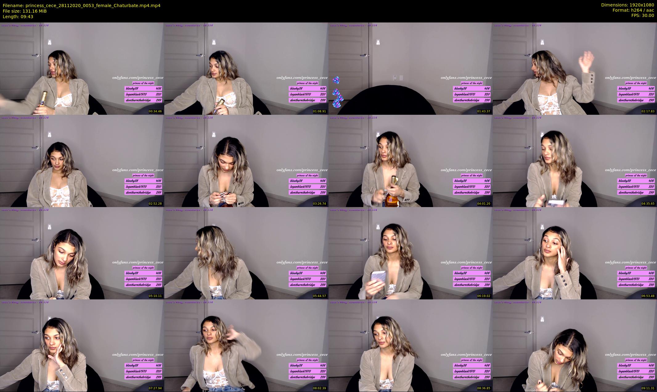 princess_cece — 10 minute Chaturbate female cam show recording, 1080p, Nov 28, 2020