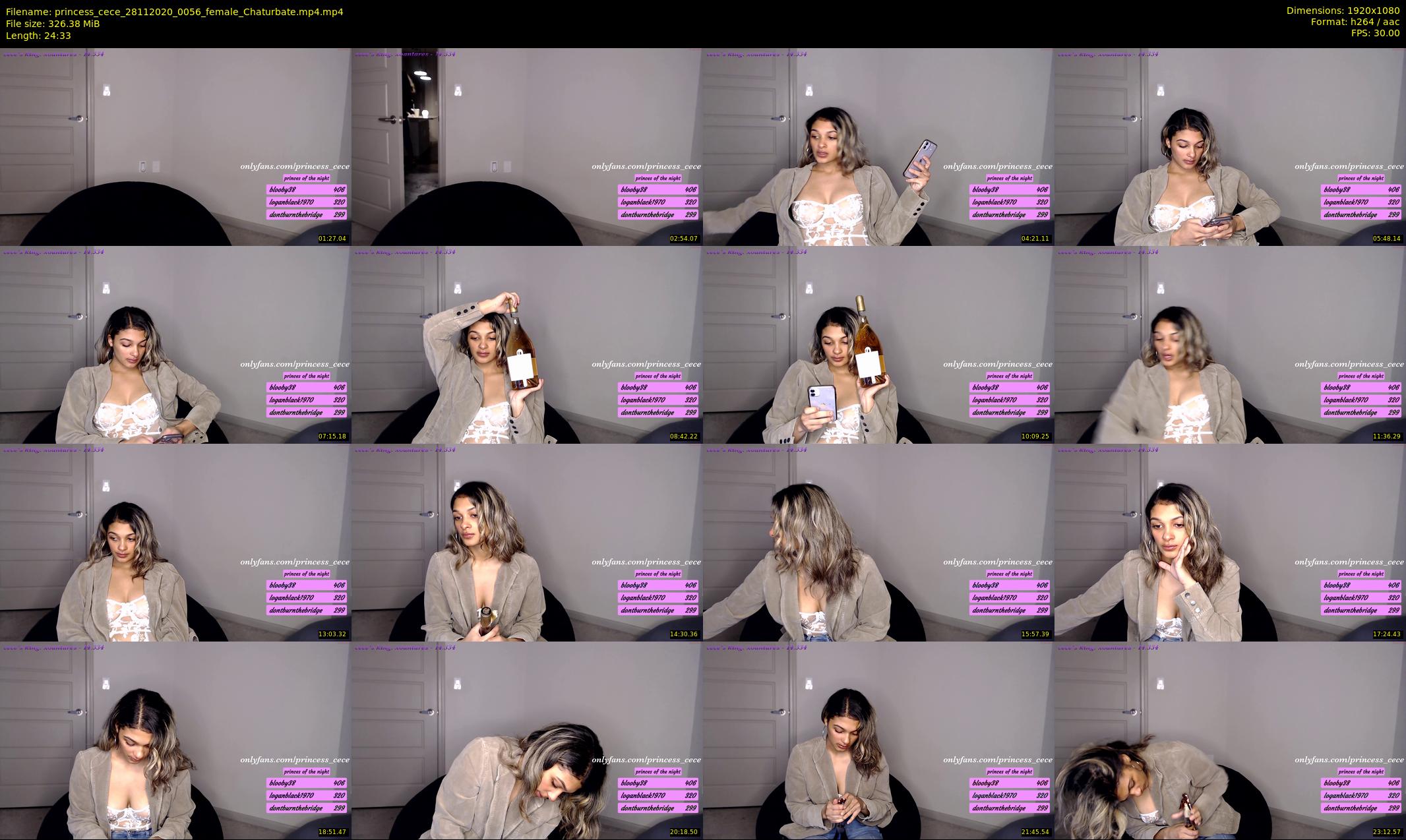 princess_cece — 25 minute Chaturbate female cam show recording, 1080p, Nov 28, 2020
