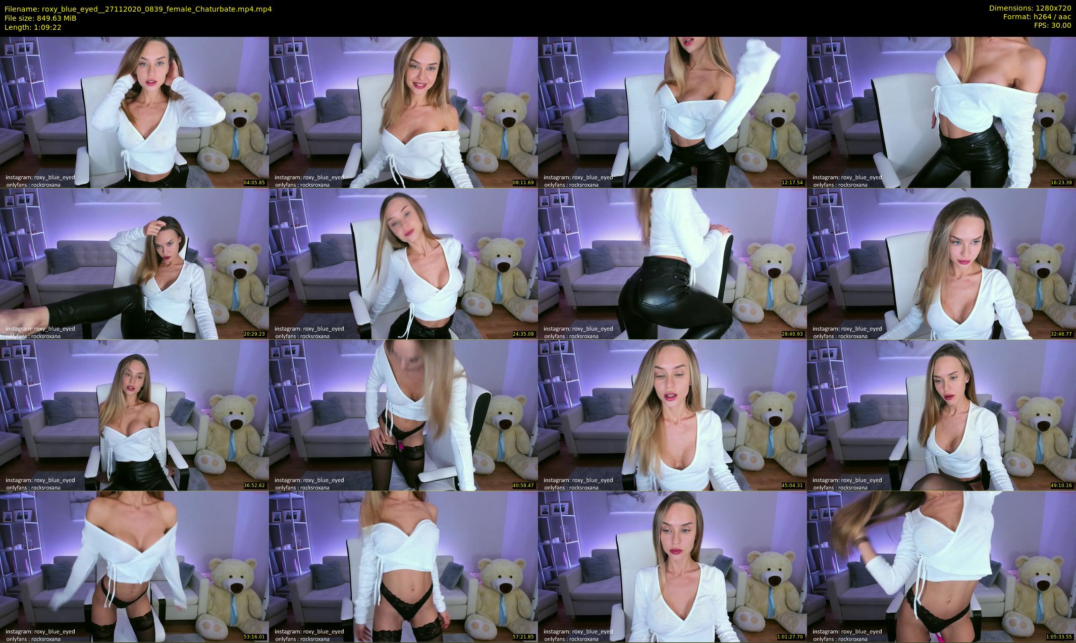 roxy_blue_eyed_ — 70 minute Chaturbate female cam show recording, 720p, Nov 27, 2020